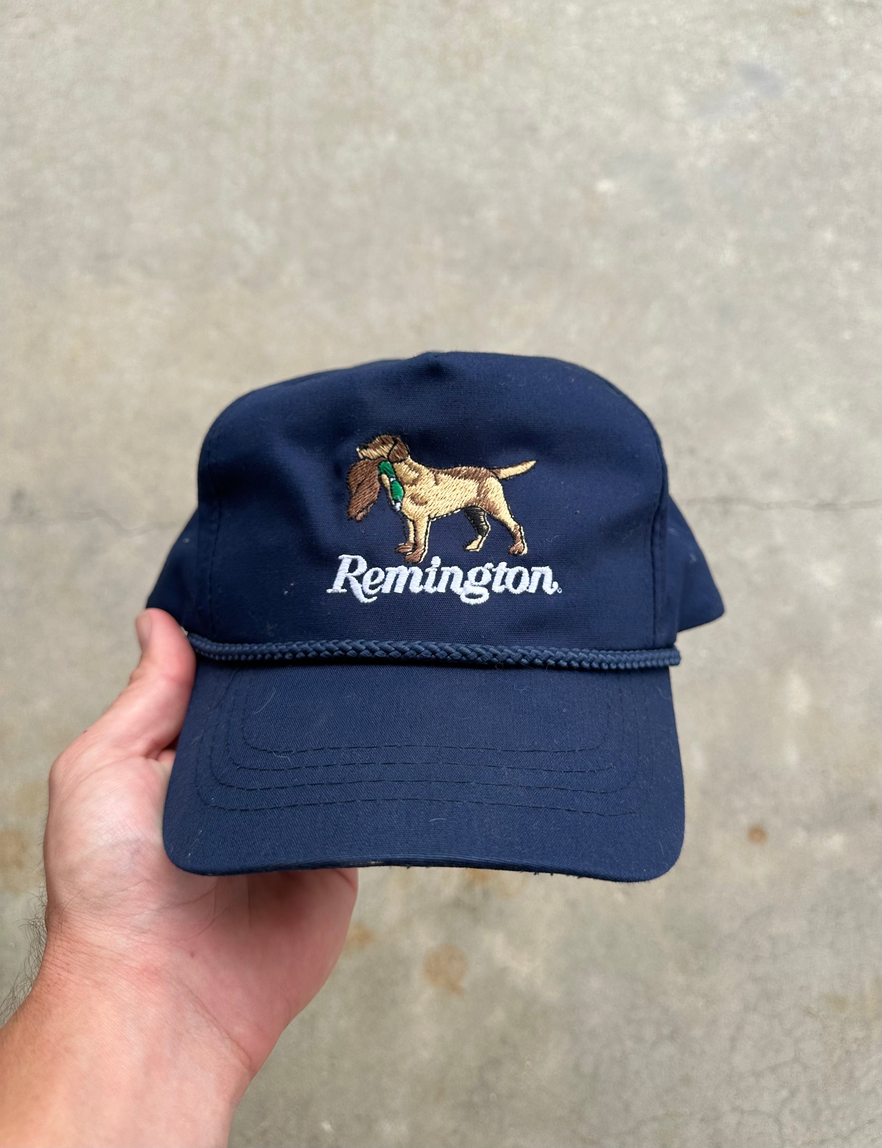 Vintage Remington Hunting Dog SnapBack Hat