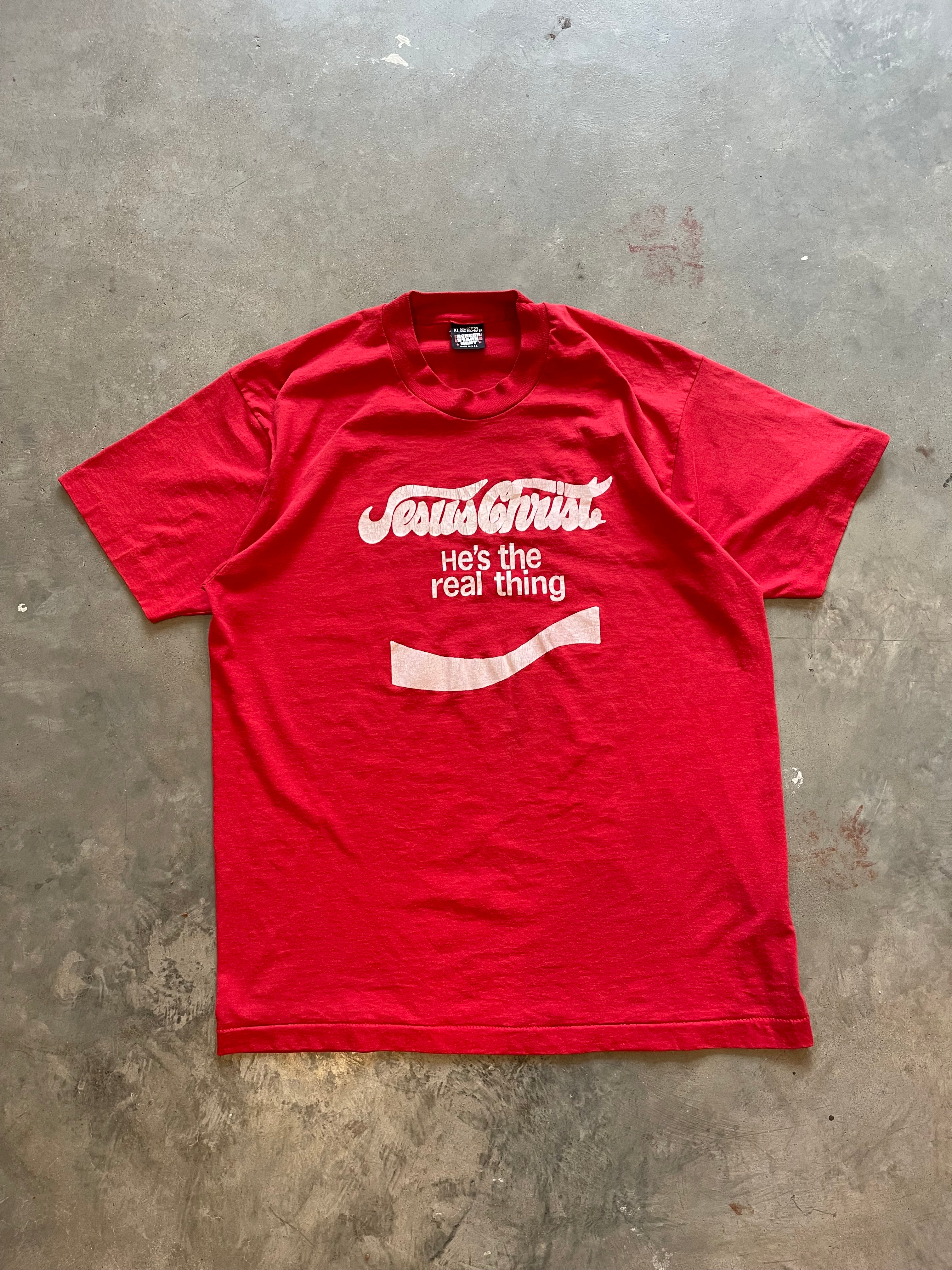 Vintage Jesus Christ He’s The Real Thing T-Shirt (L)