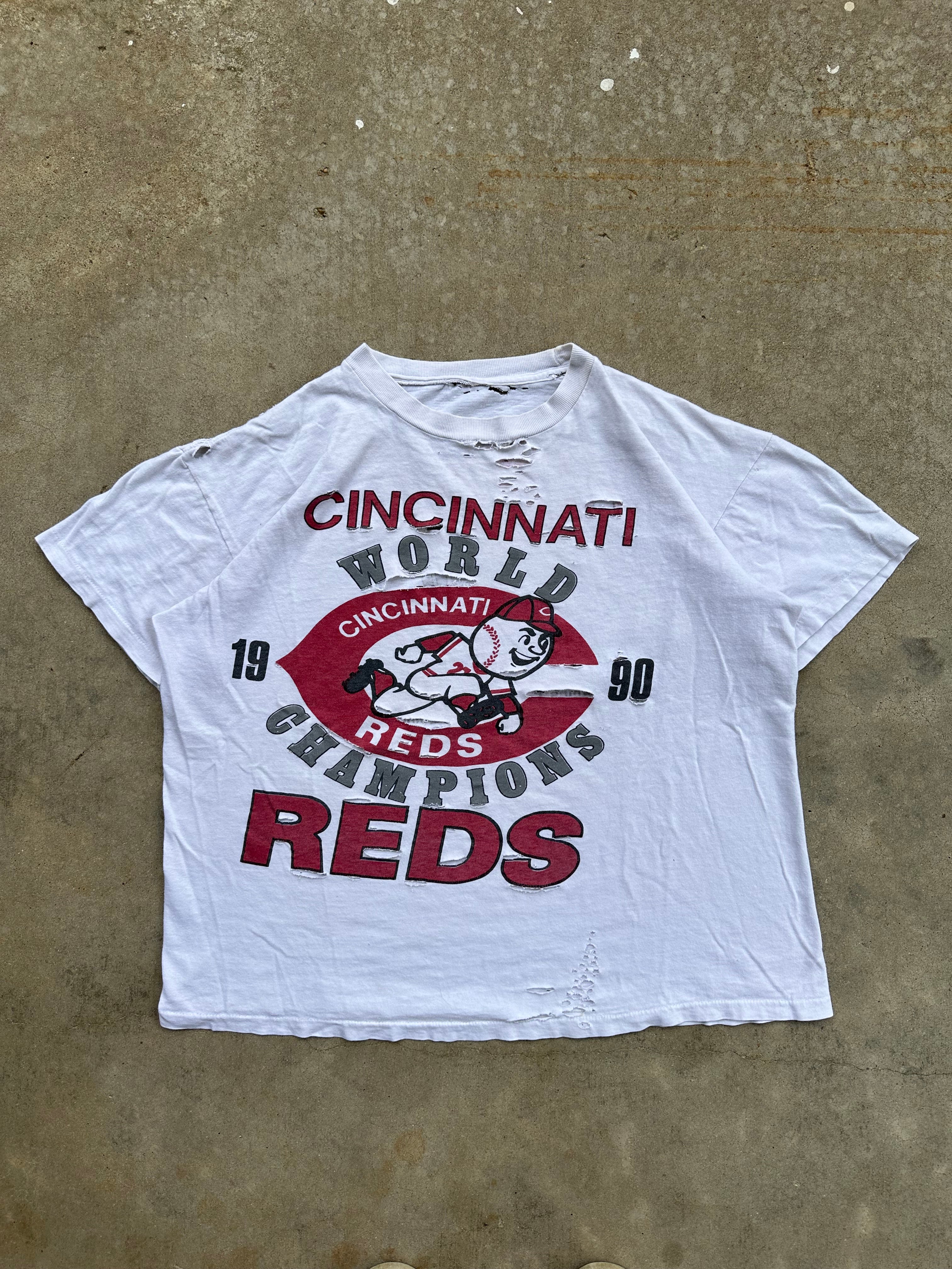 1990s Thrashed Cincinnati Reds T-Shirt (M)