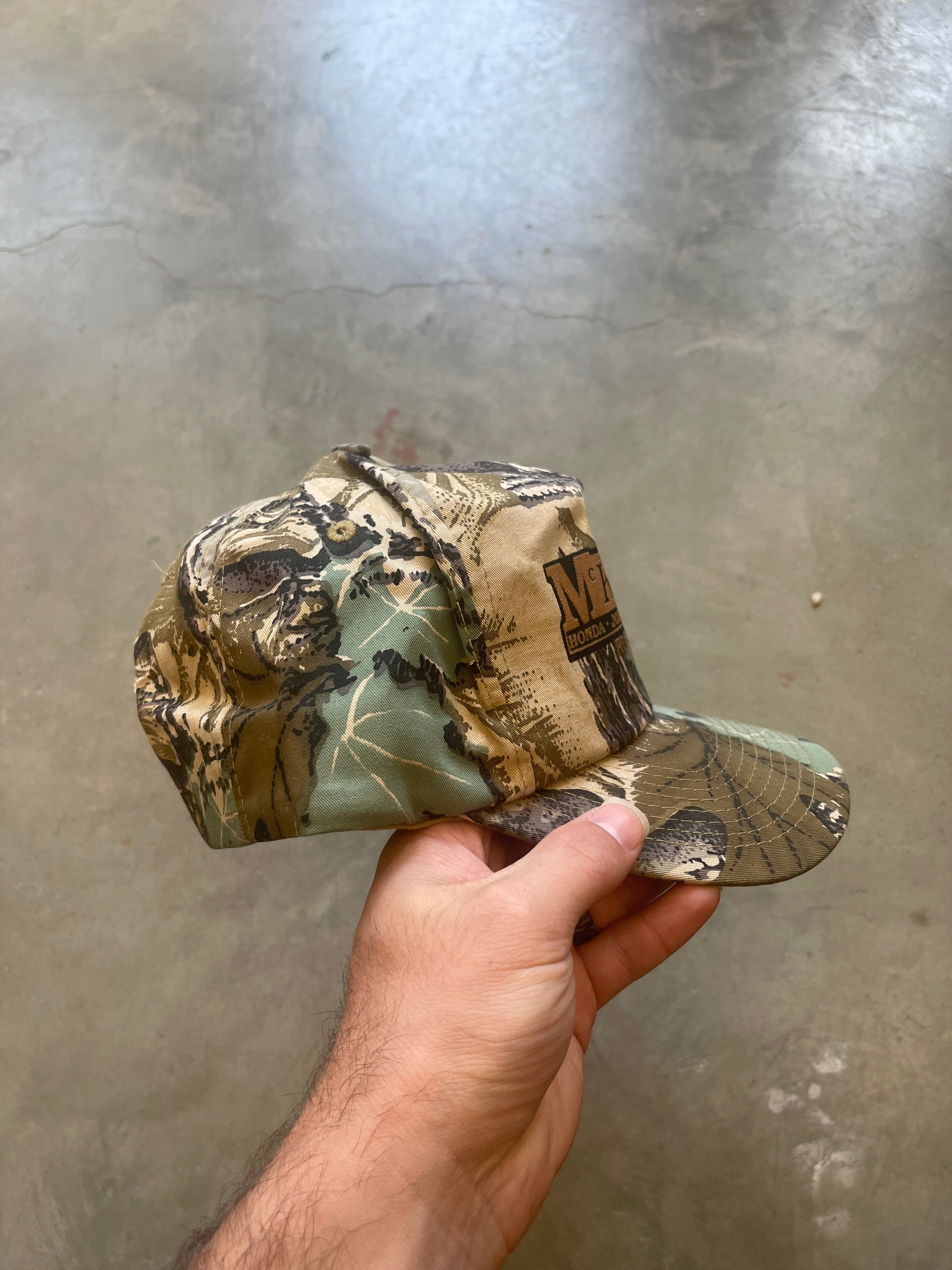 Vintage McKinney Honda Of Ruston Camo Hat