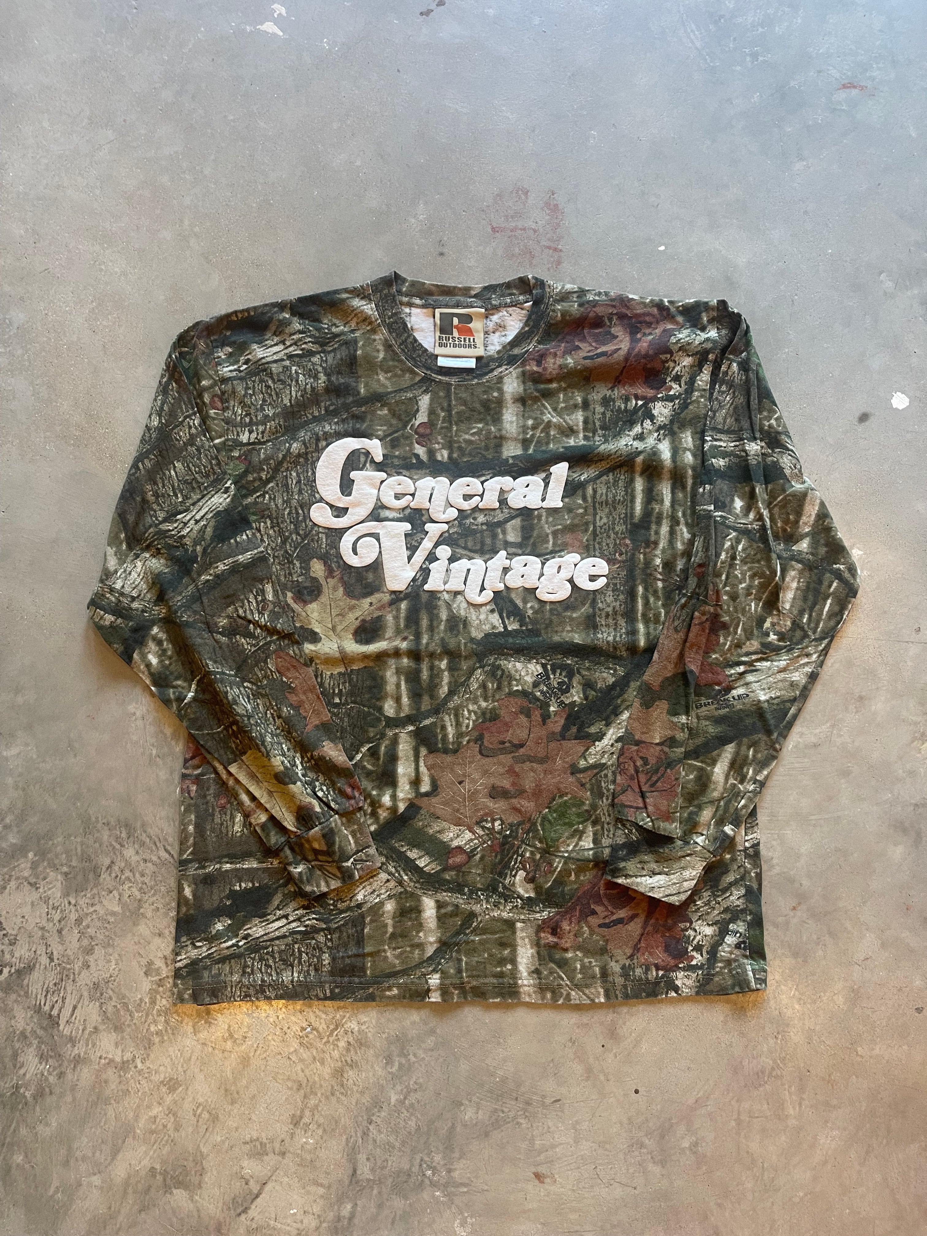 General Vintage Camo Puff Print Shirt (L)