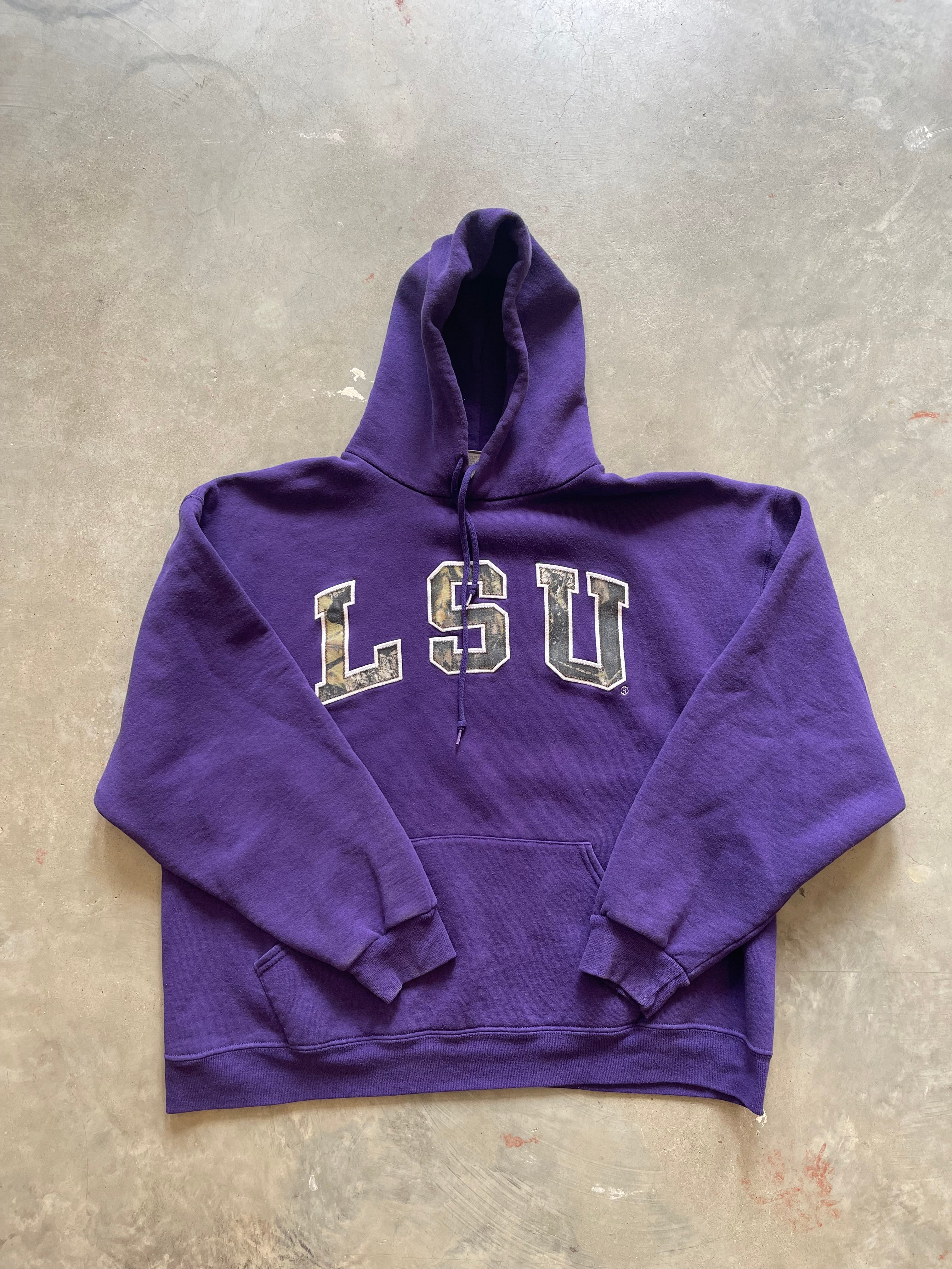 Y2K LSU Camo Hoodie (XL)