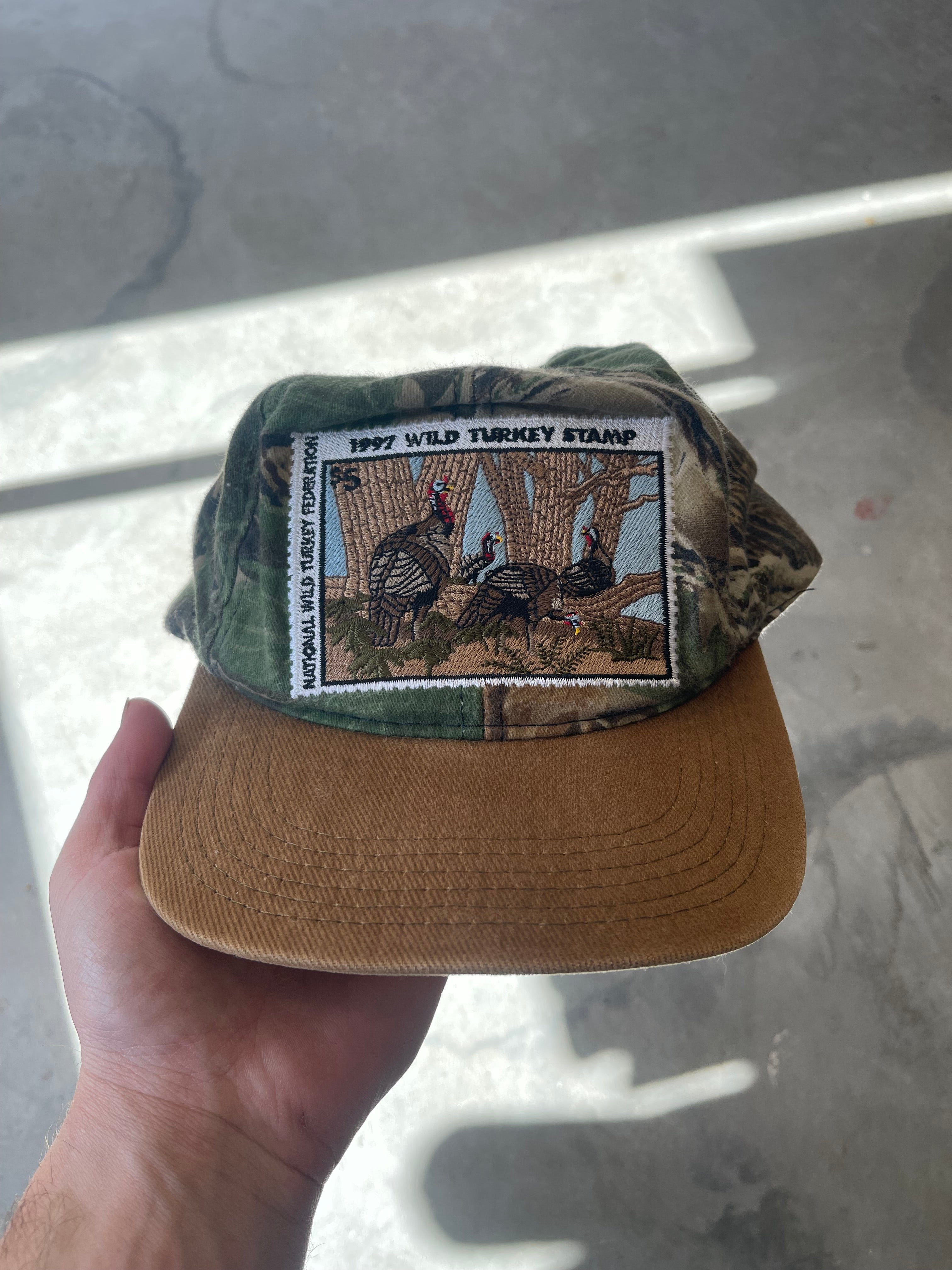 1997 Wild Turkey Stamp Realtree Camo Hat
