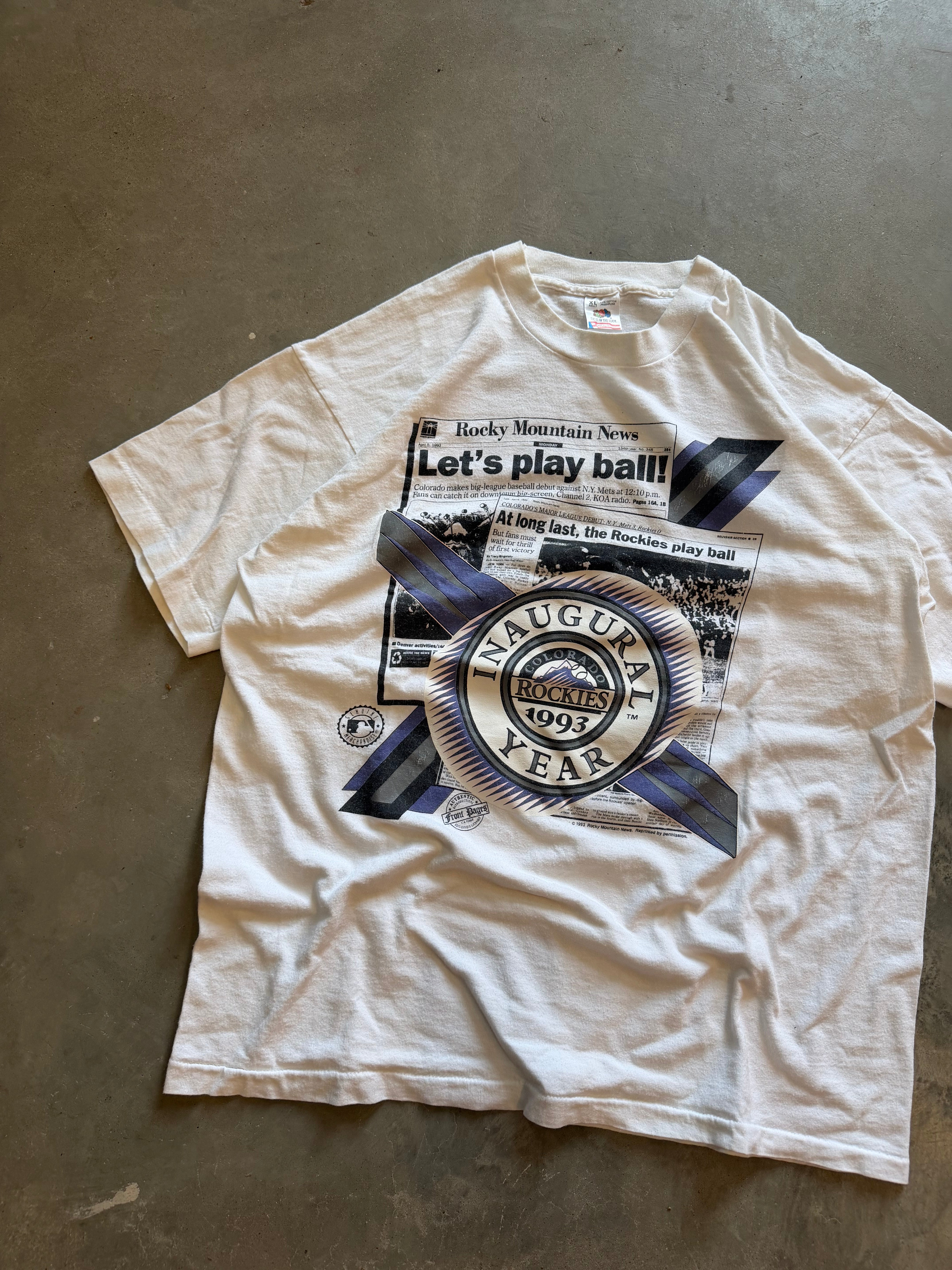 1993 Colorado Rockies T-Shirt (L/XL)