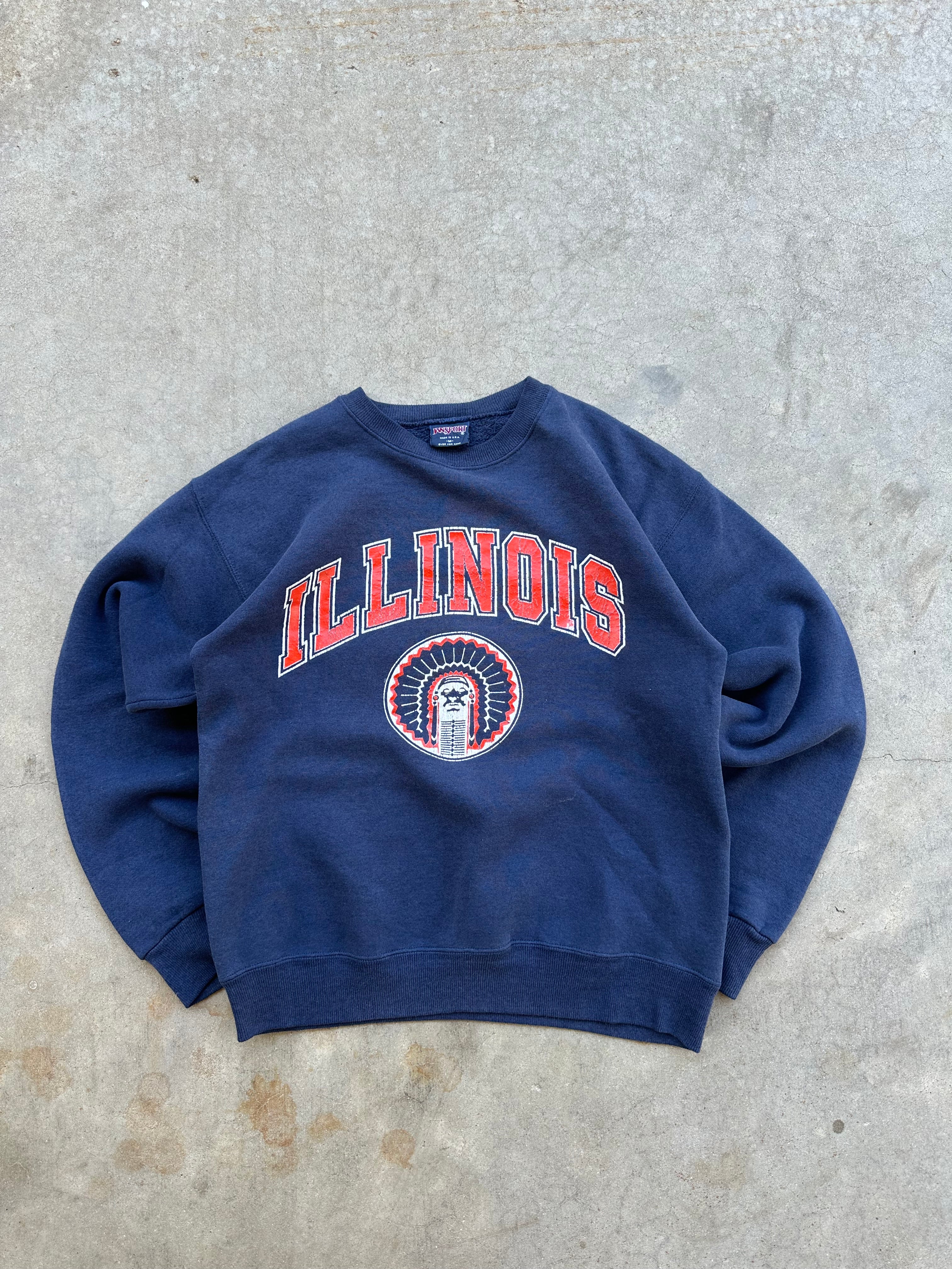 1990s Faded University of Illinois Crewneck (S/M)