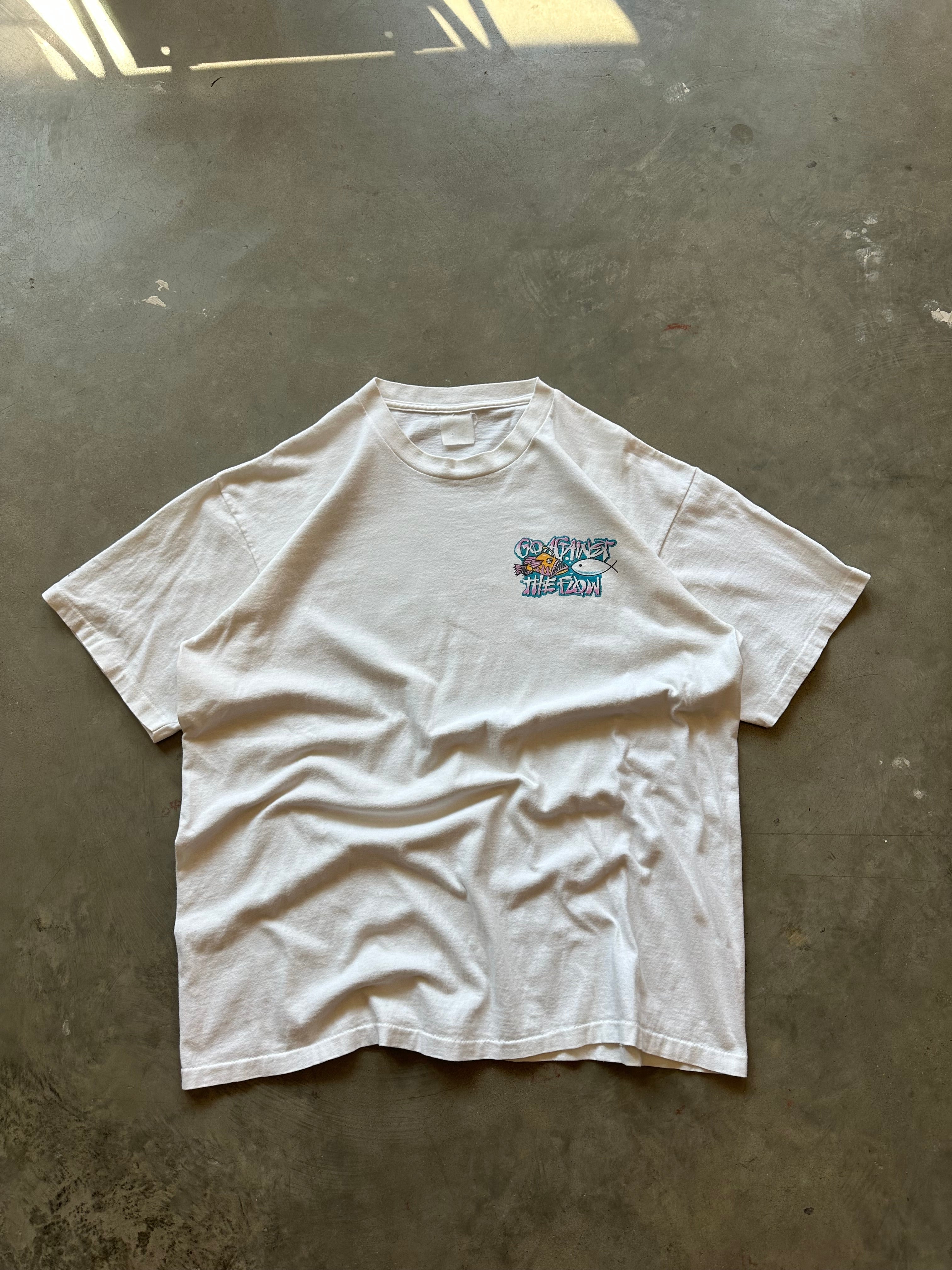 1990’s Go Against The Flow Jesus T-Shirt (XL)