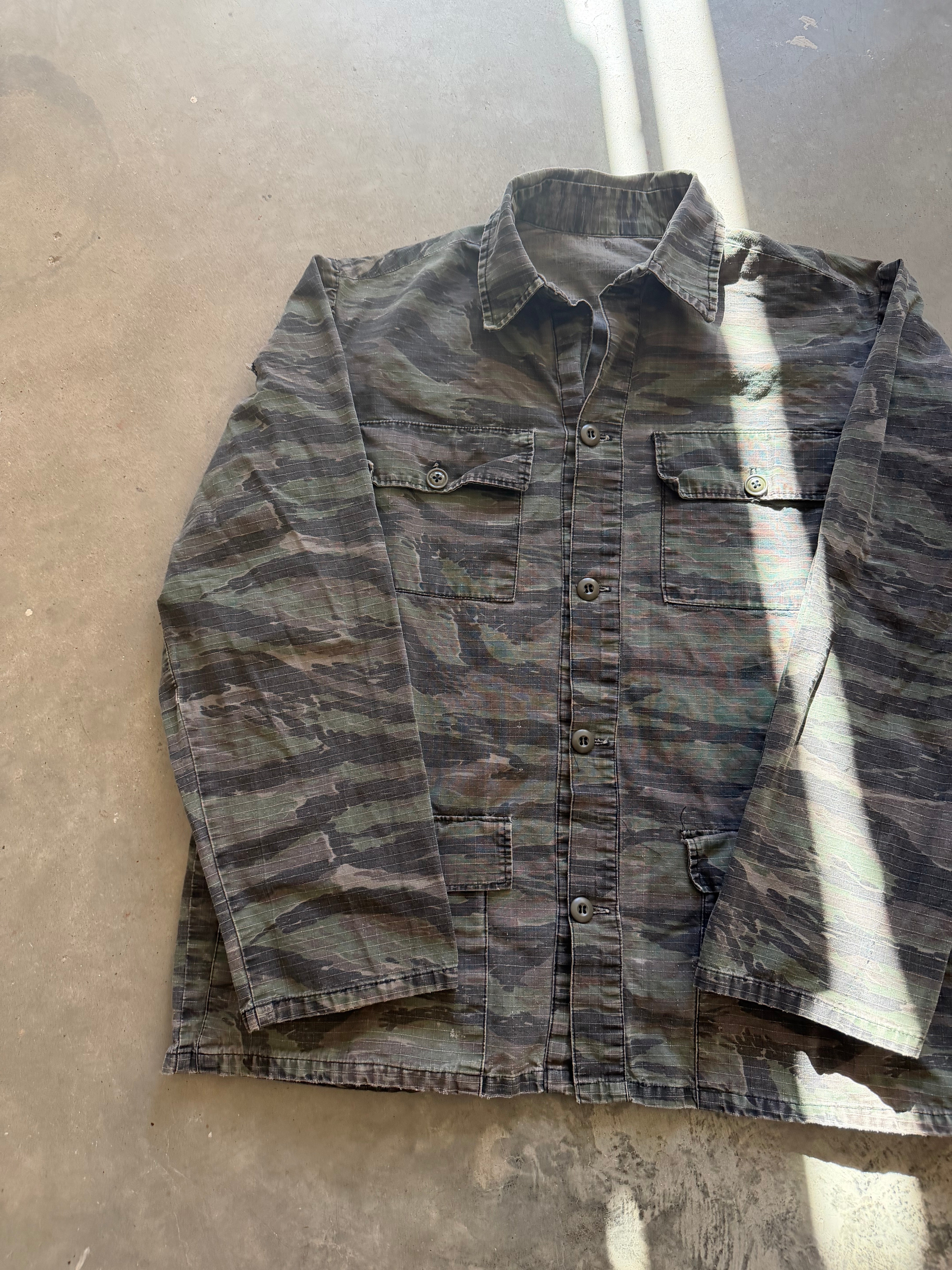 Vintage Tiger Stripe Camo Shacket (XL)