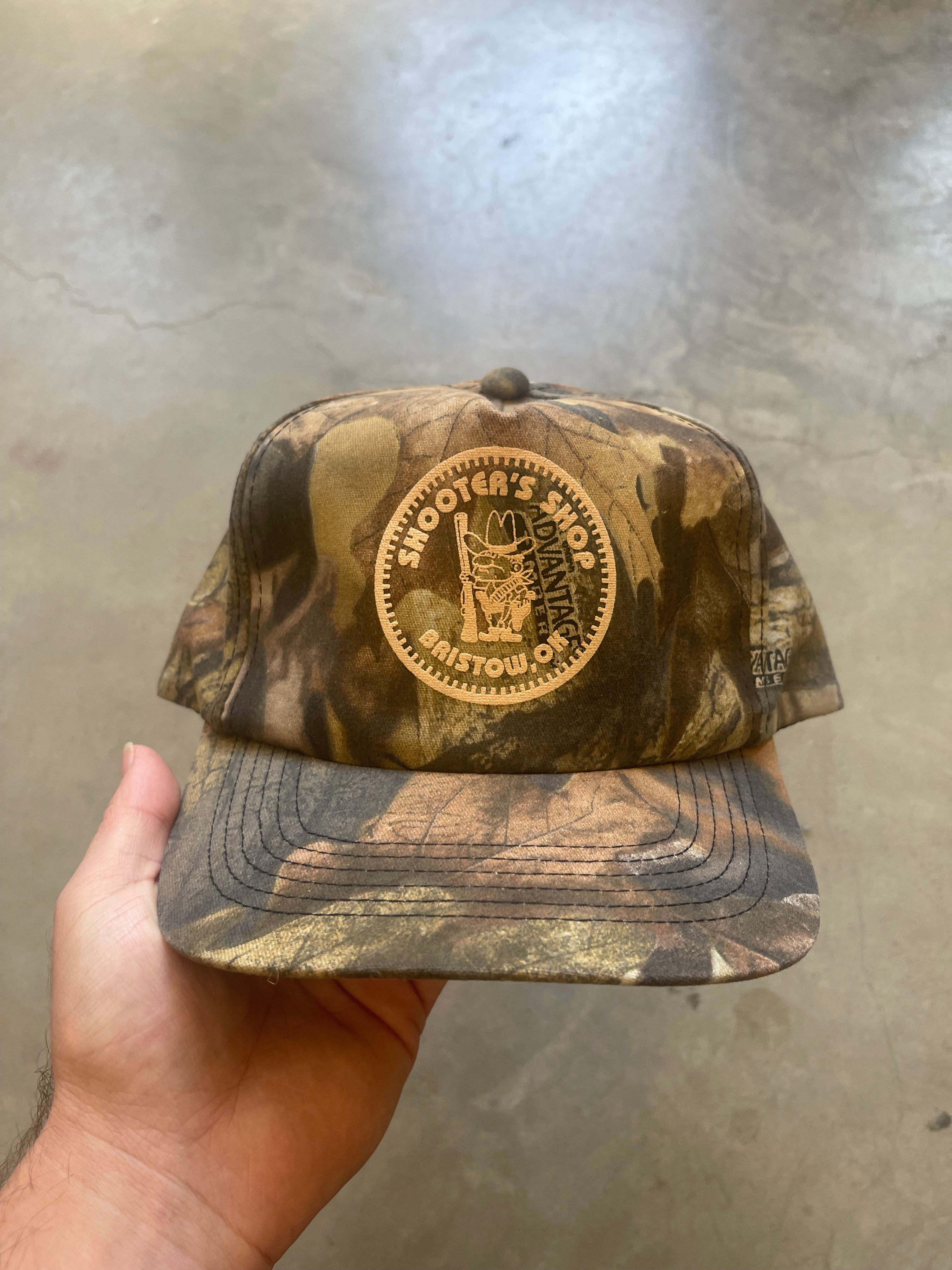 Vintage Oklahoma Shooters Shop Camo Hat