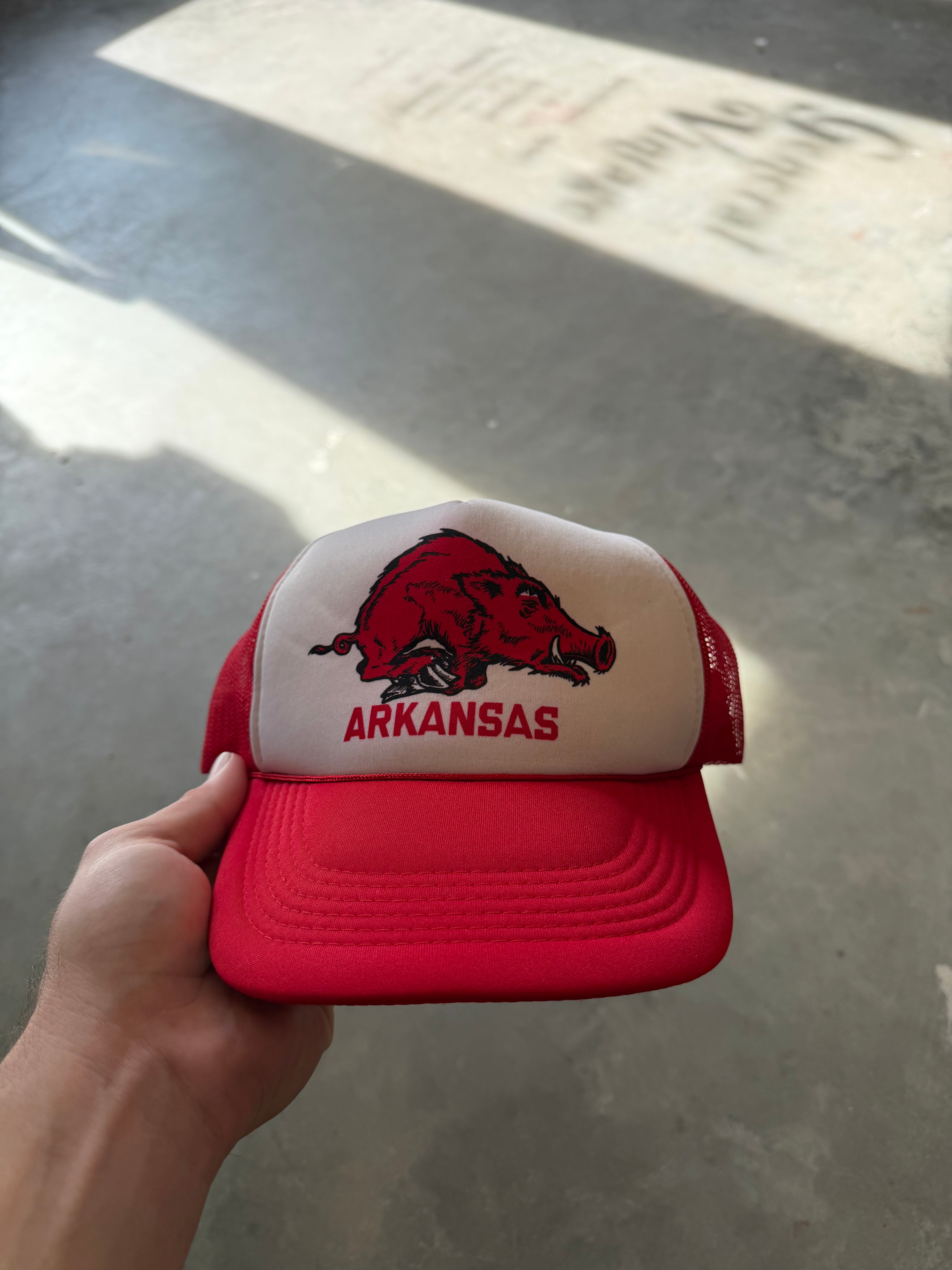 1980’s Arkansas Razorback Foam Trucker Hat