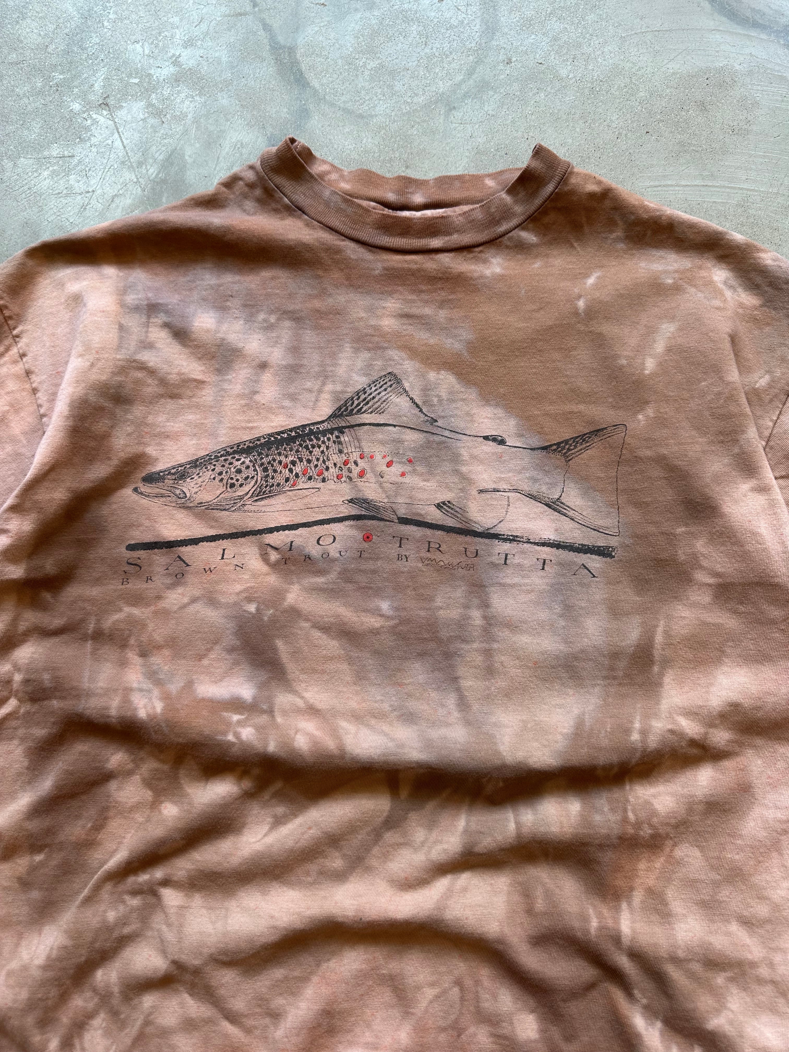 1990’s Brown Trout Overdyed T-Shirt (L)
