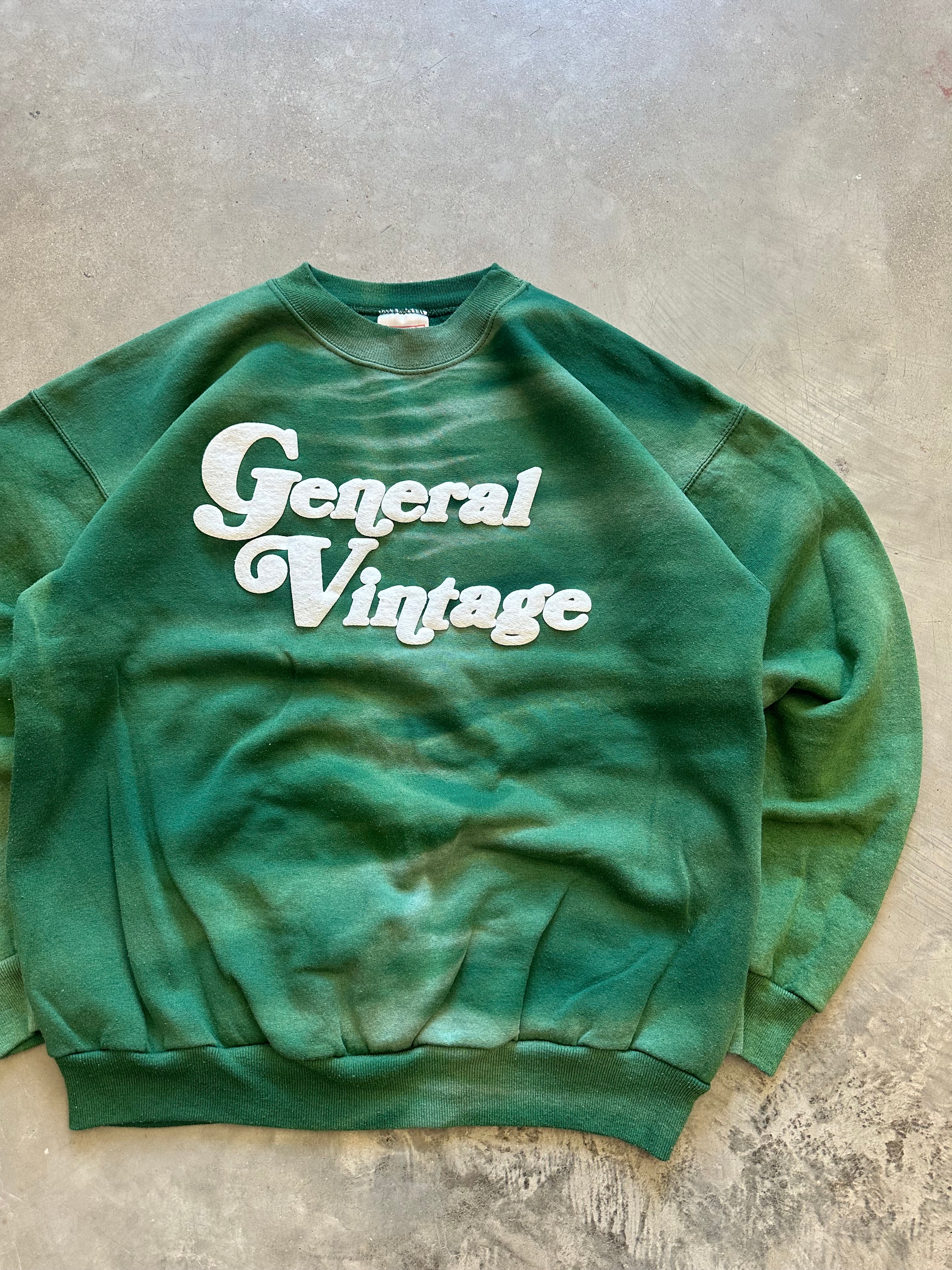 General Vintage Puff Print Crewneck (M)