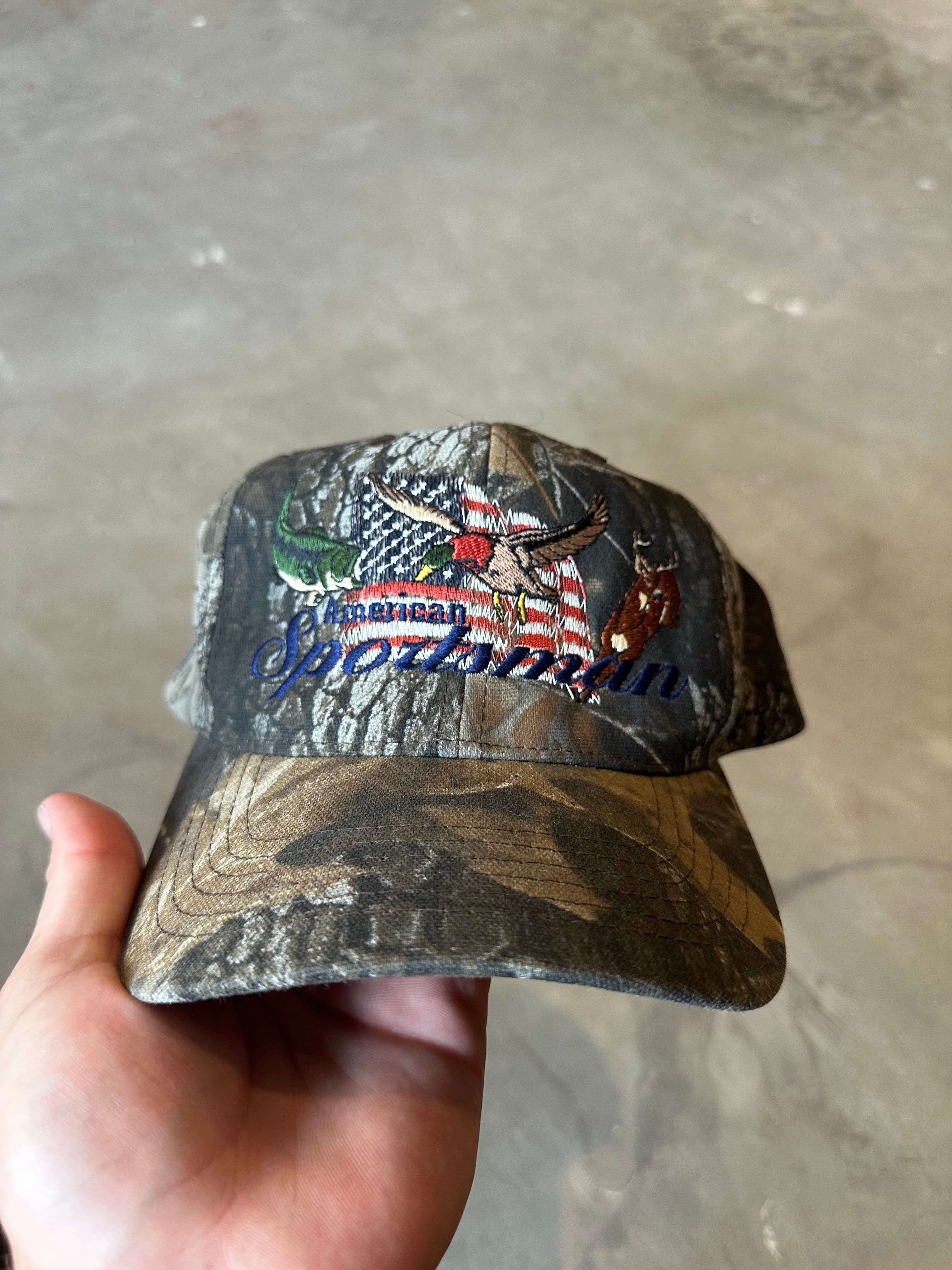 2000s American Sportsman Camo Snapback