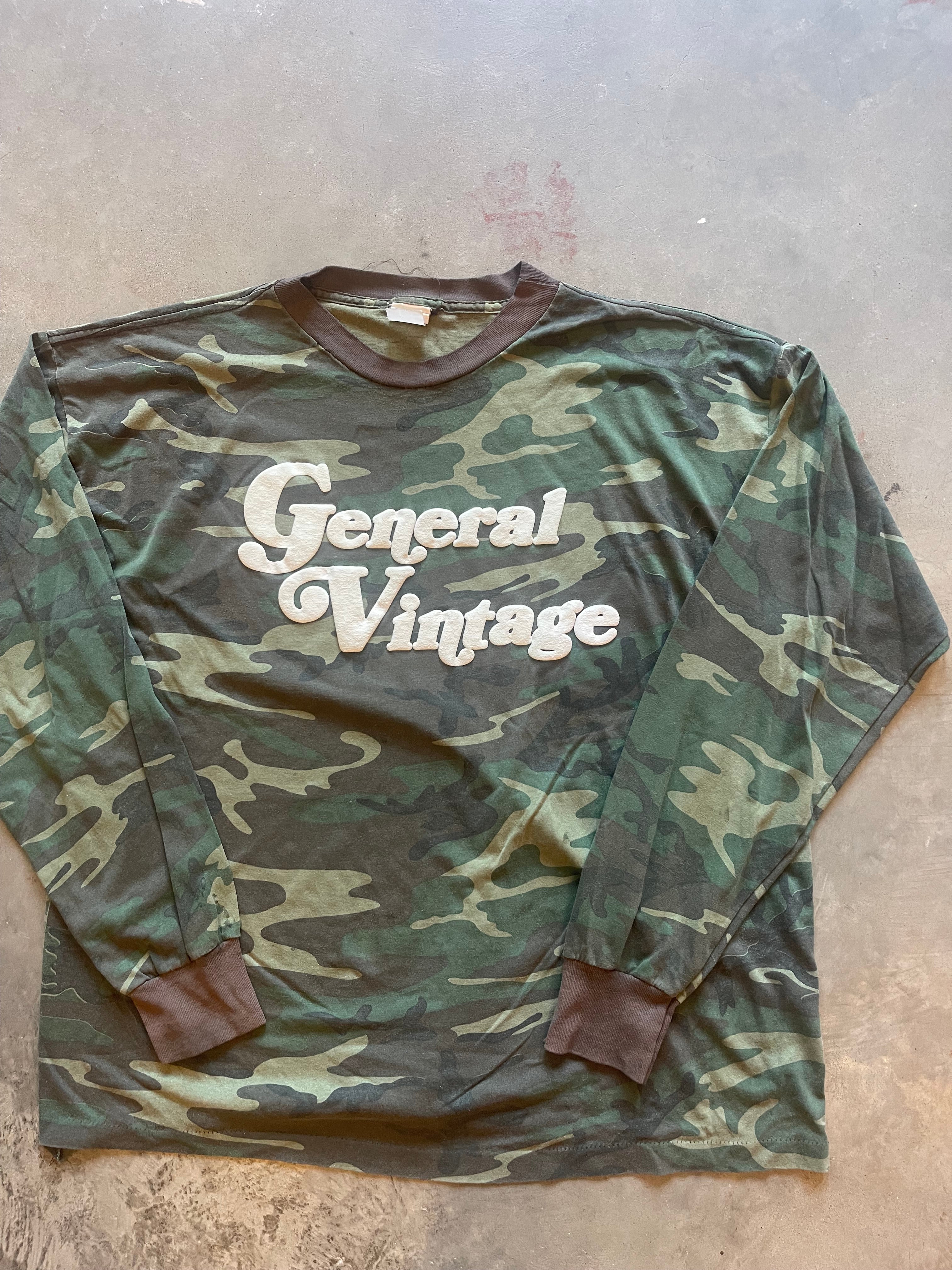 General Vintage Camo Puff Print Shirt (XL)