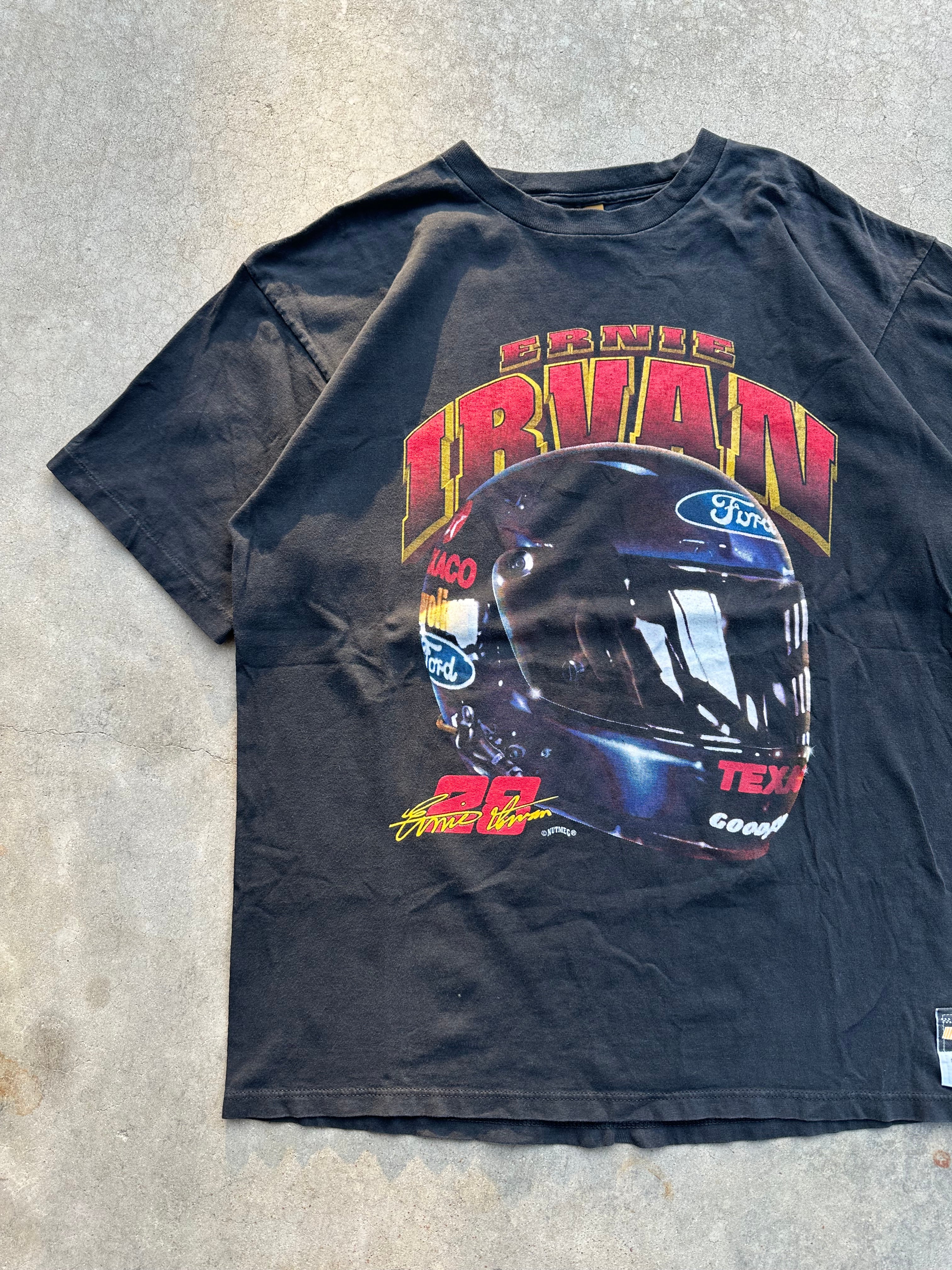 1990s Ernie Irvan NASCAR T-Shirt (XL)