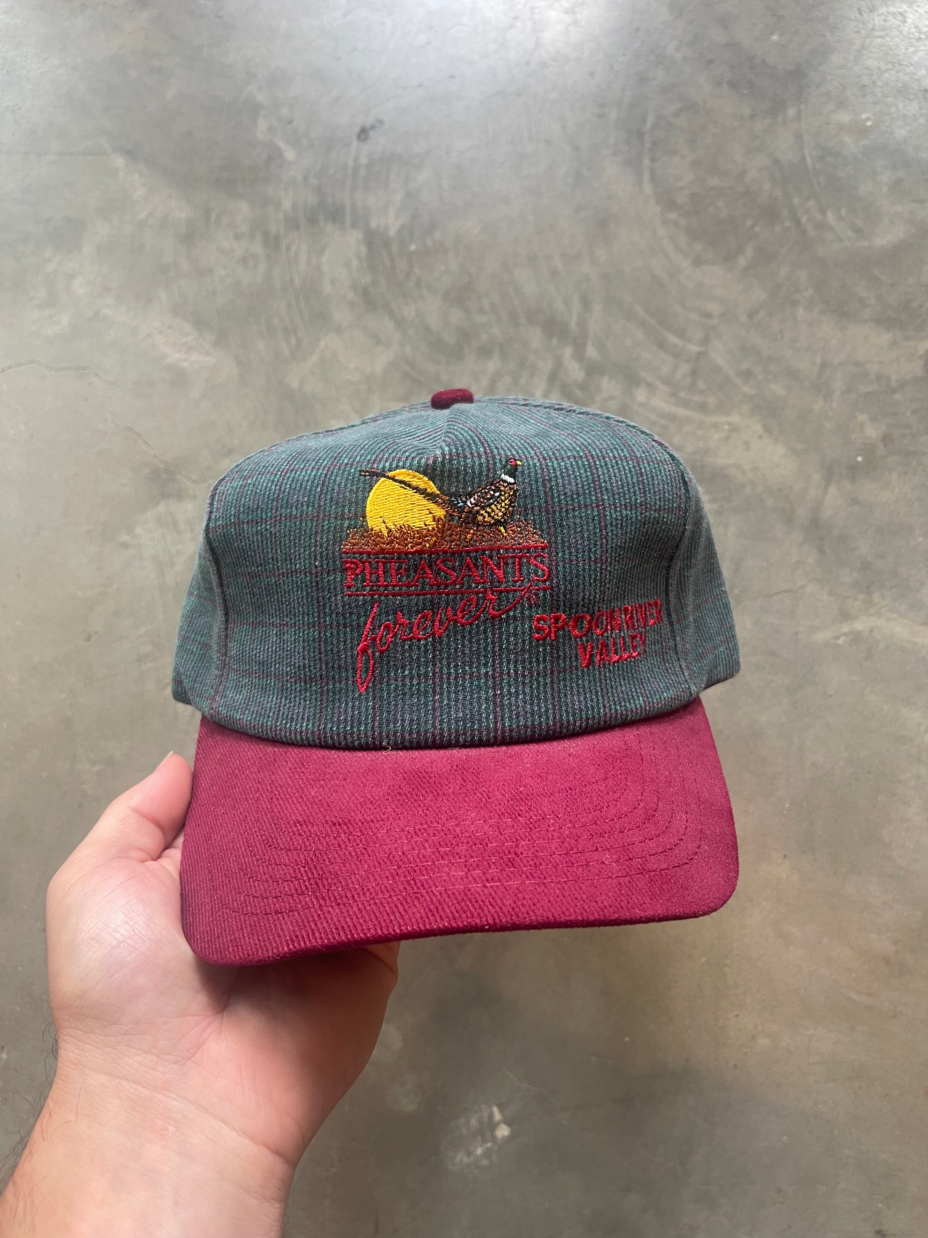 Vintage Plaid Pheasants Forever Hat