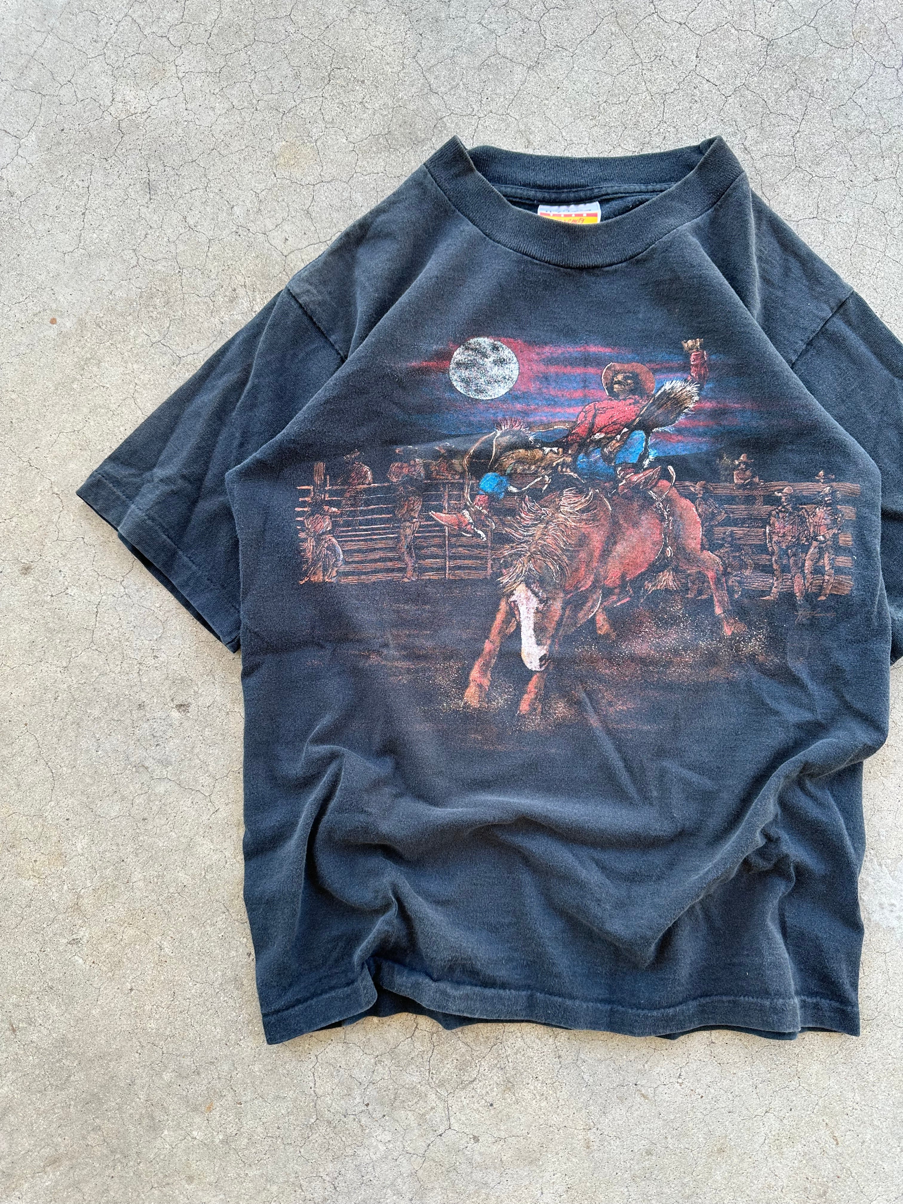 1990s Cowboy Bareback T-Shirt (S)