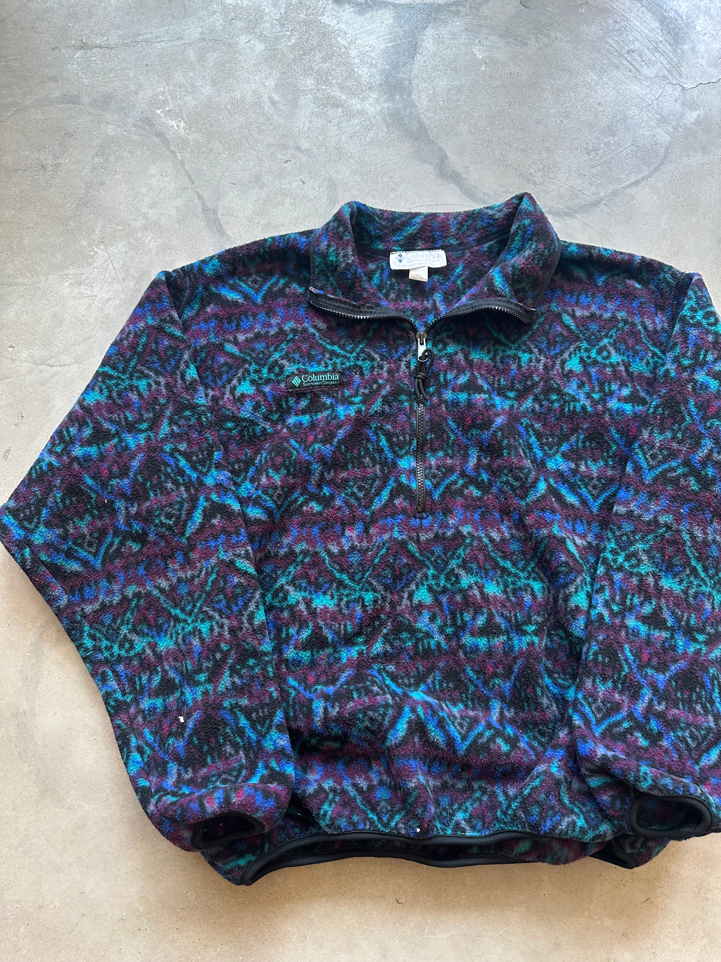 1990s Columbia Sportswear Aztec Quarter Zip (L)