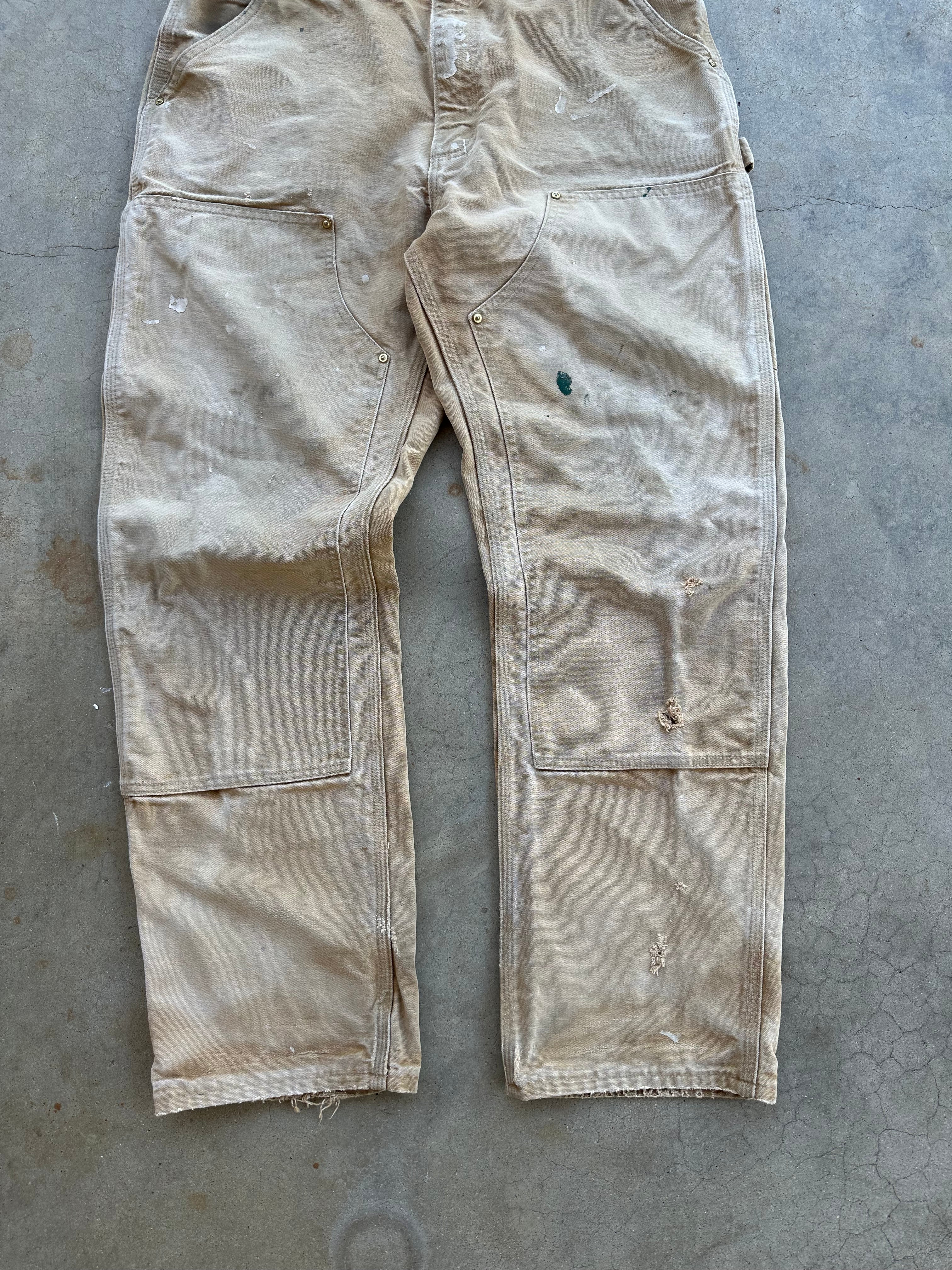 Vintage Thrashed Carhartt Double Knee Pants (35x30.5)