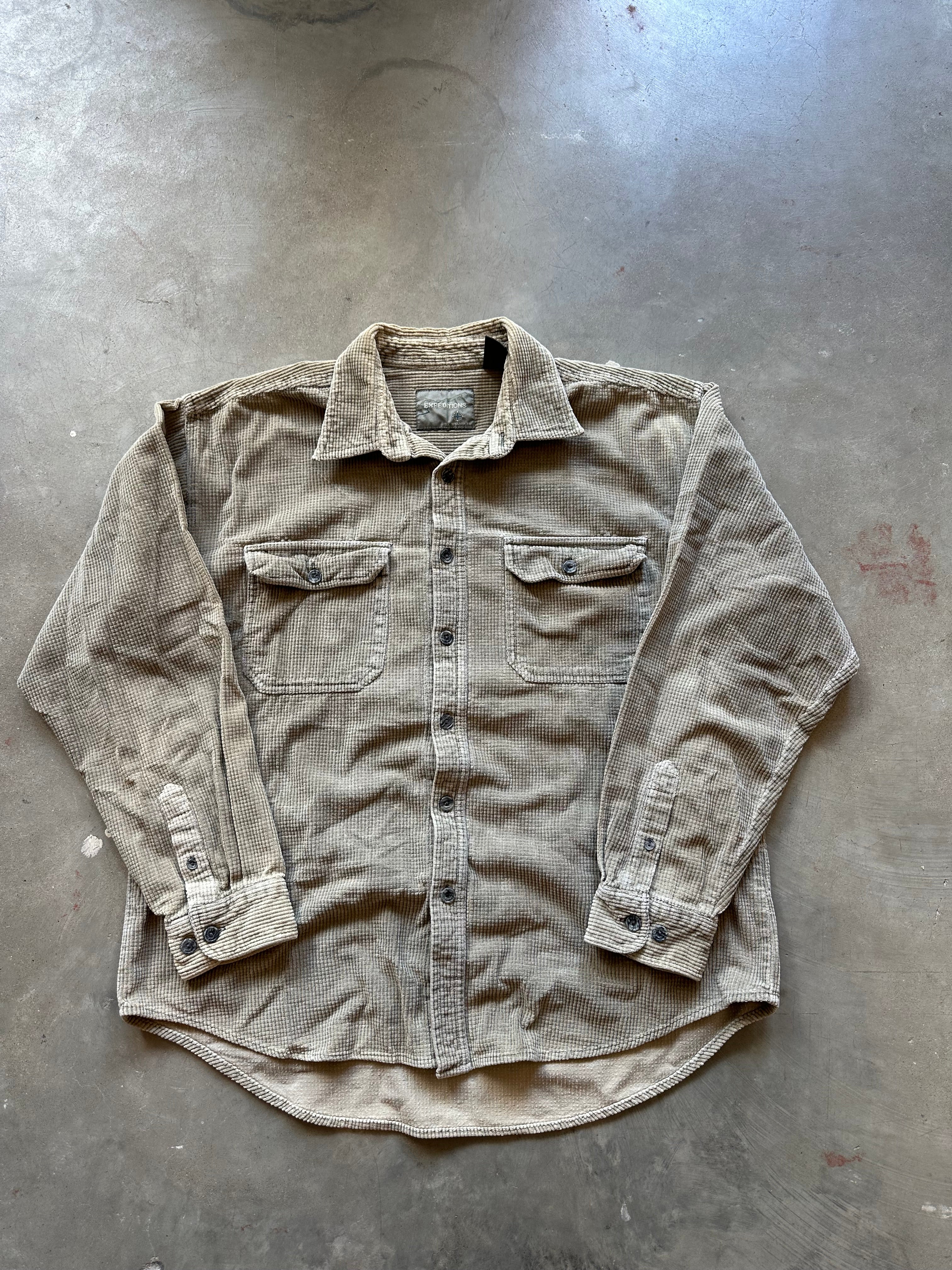 Vintage Expeditions Waffle Button Up Shirt (L)