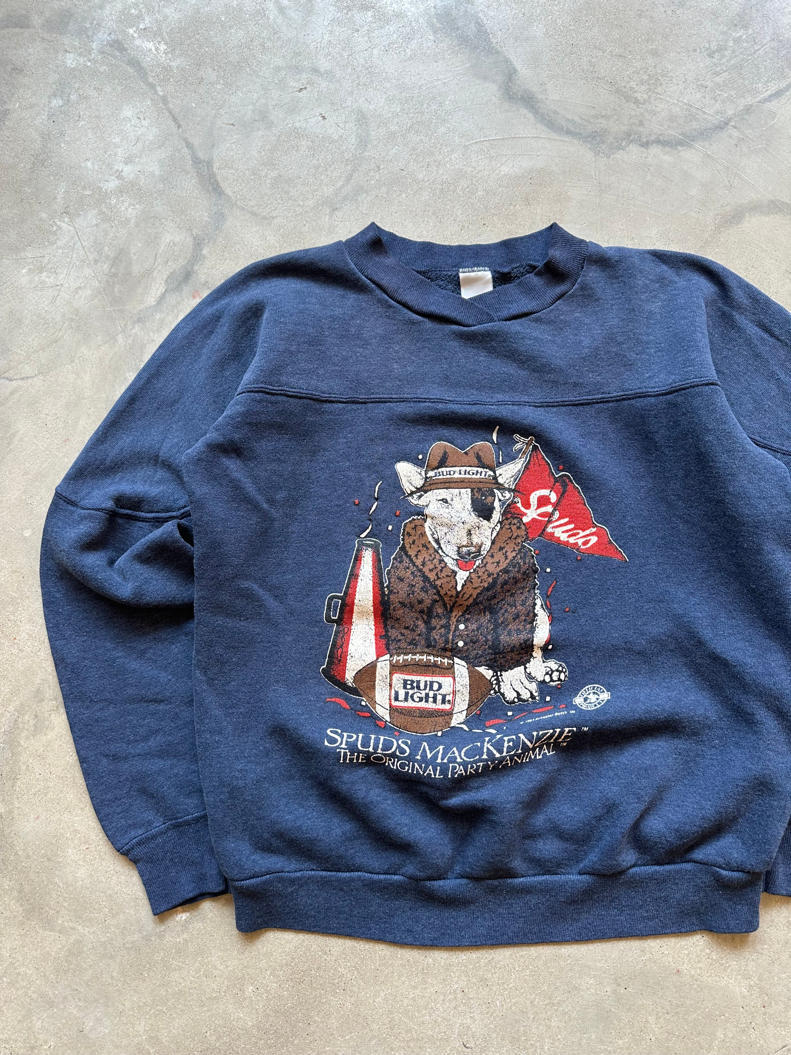 1989’s Bud Light Spuds Mackenzie Sweatshirt (S)