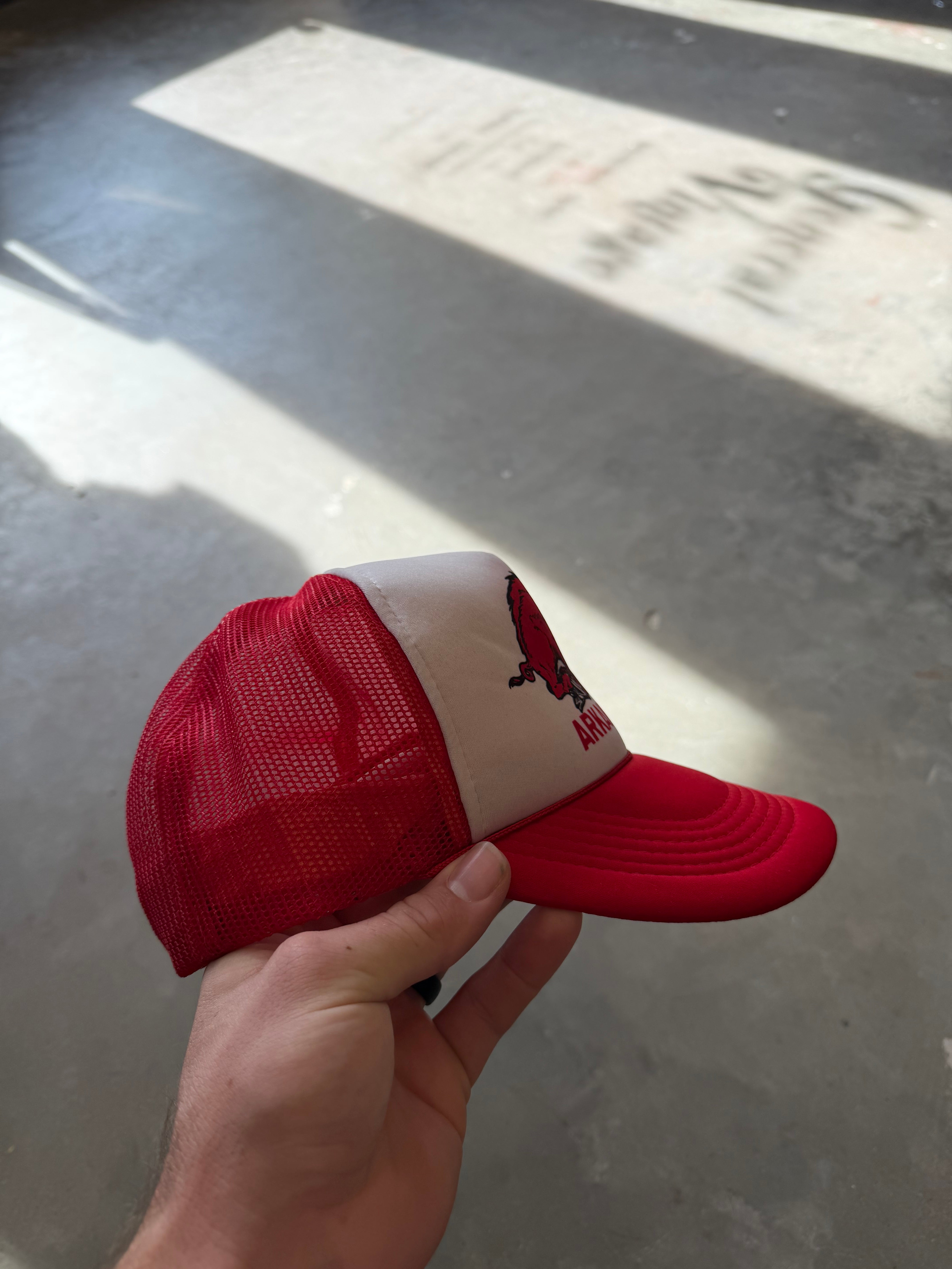 1980’s Arkansas Razorback Foam Trucker Hat