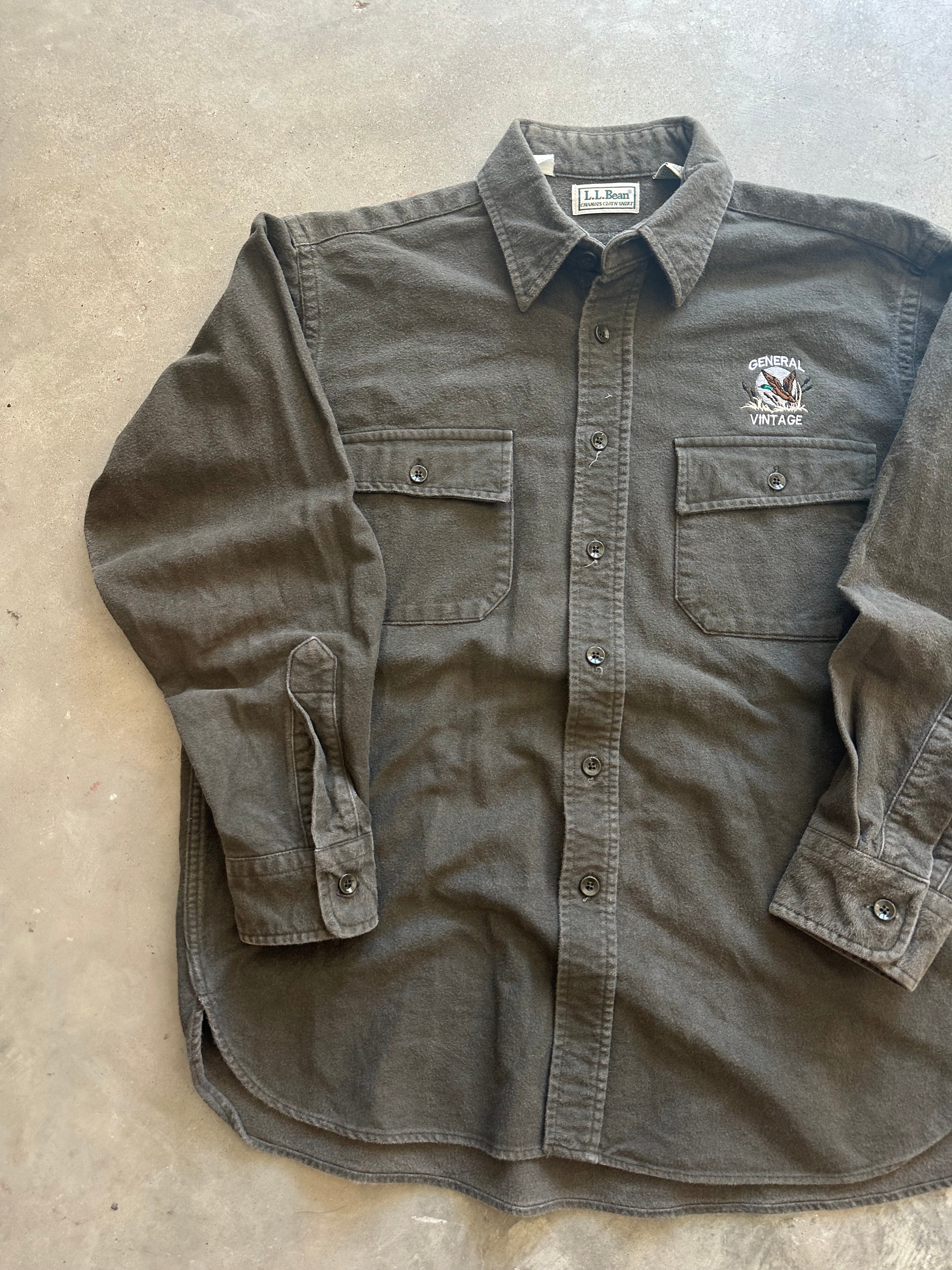 General Vintage Duck Logo Button Up (L)