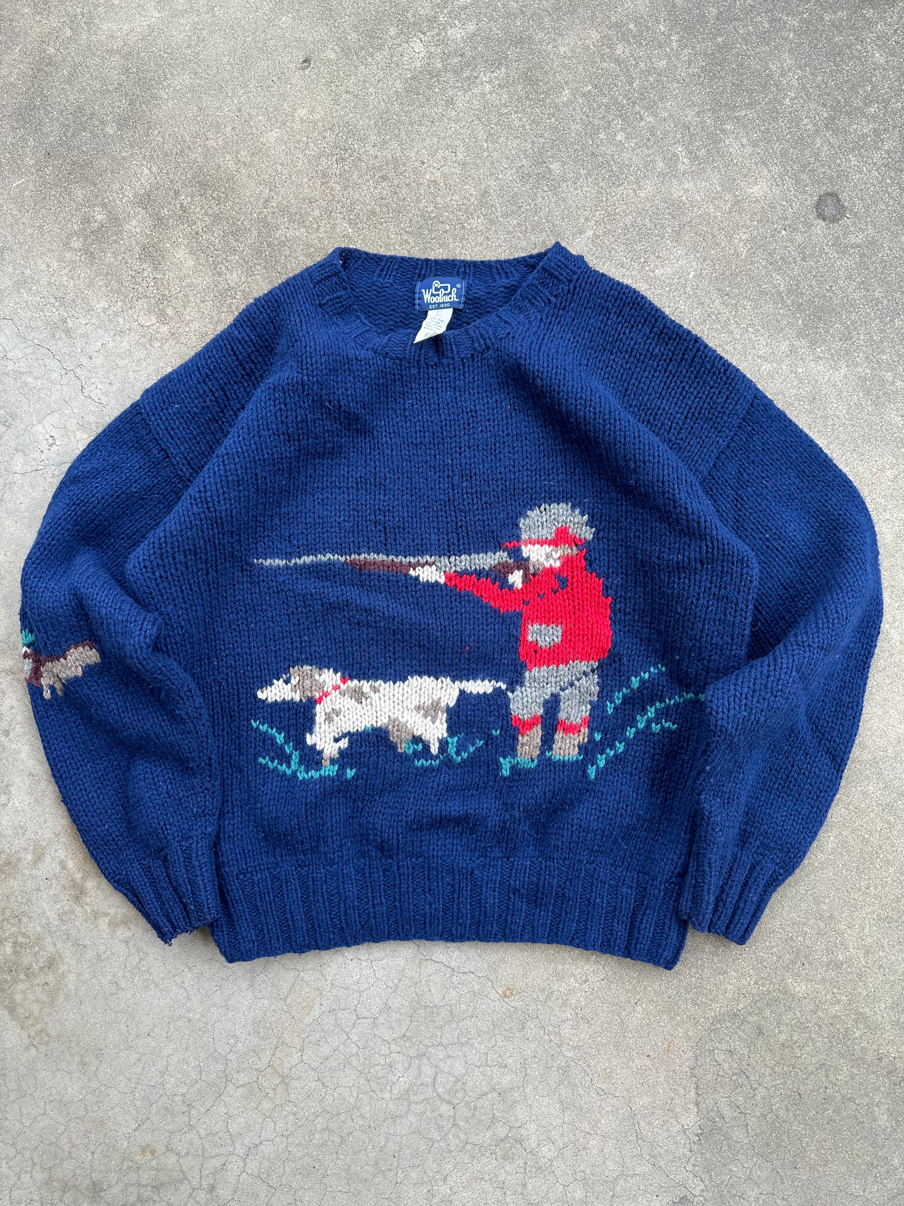 1990s Woolrich Bird Dog Knitted Sweater (XL)