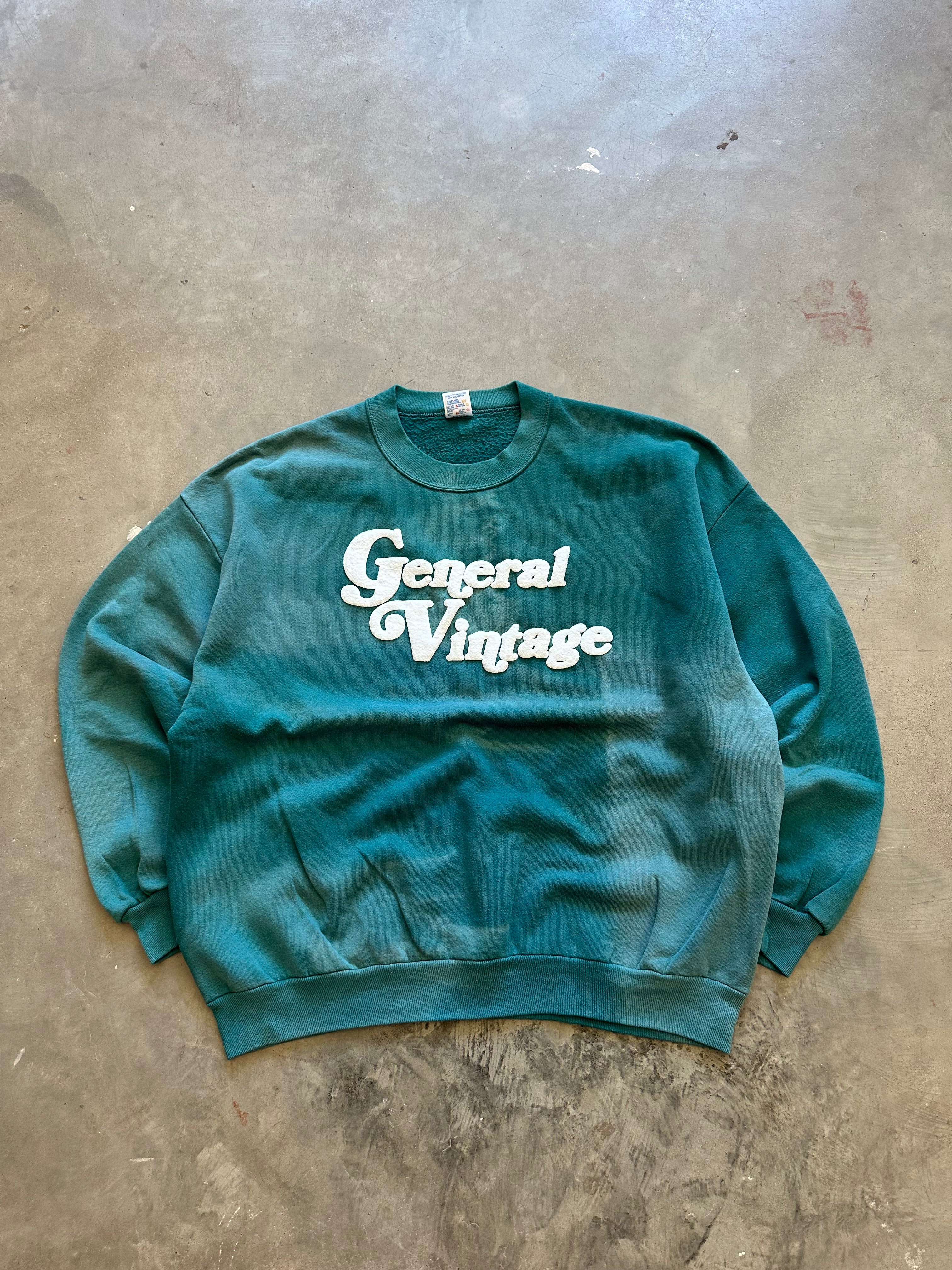 General Vintage Puff Print Crewneck (2XL)
