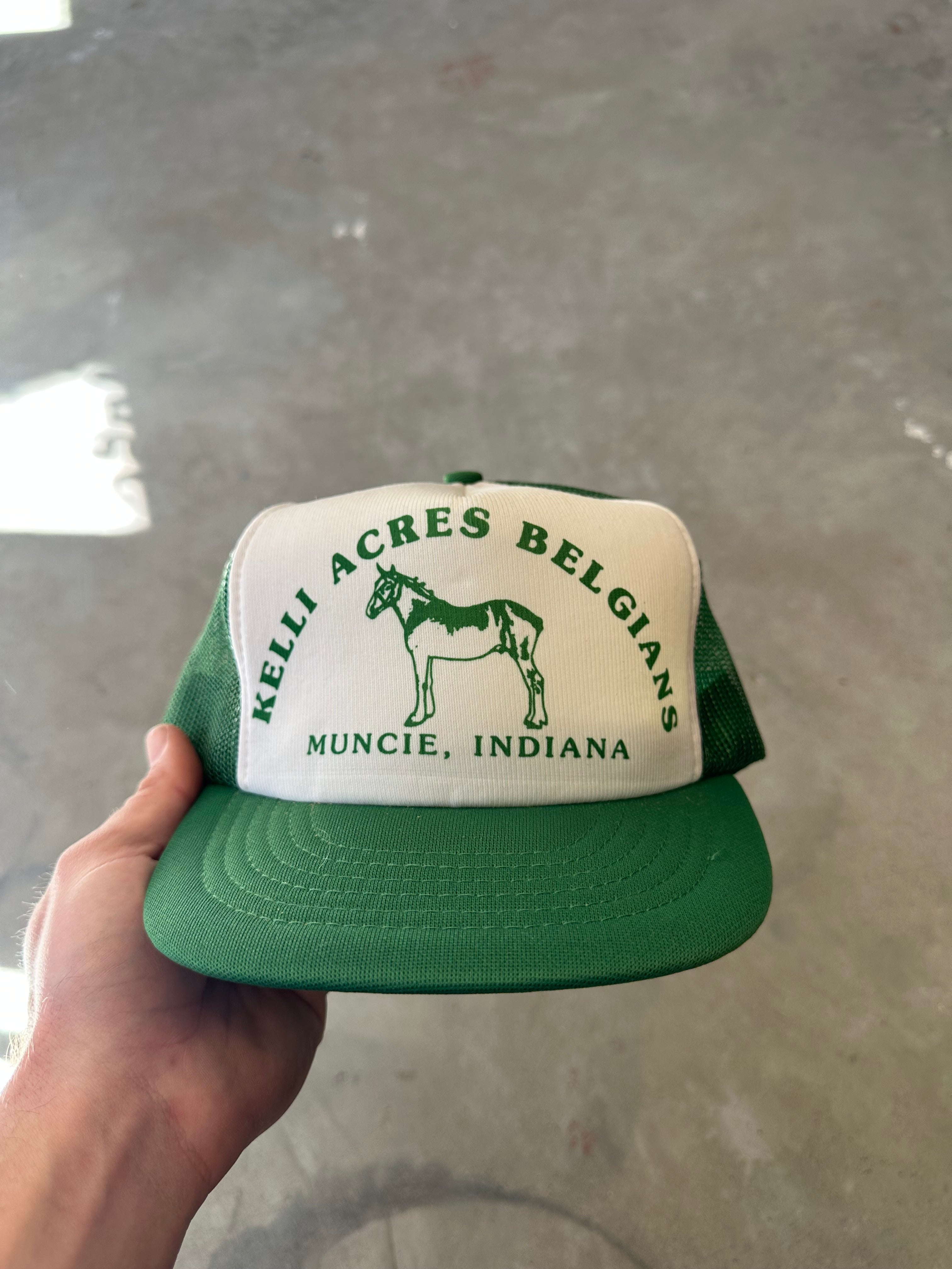 Vintage Kelli Acres Belgians Trucker Hat
