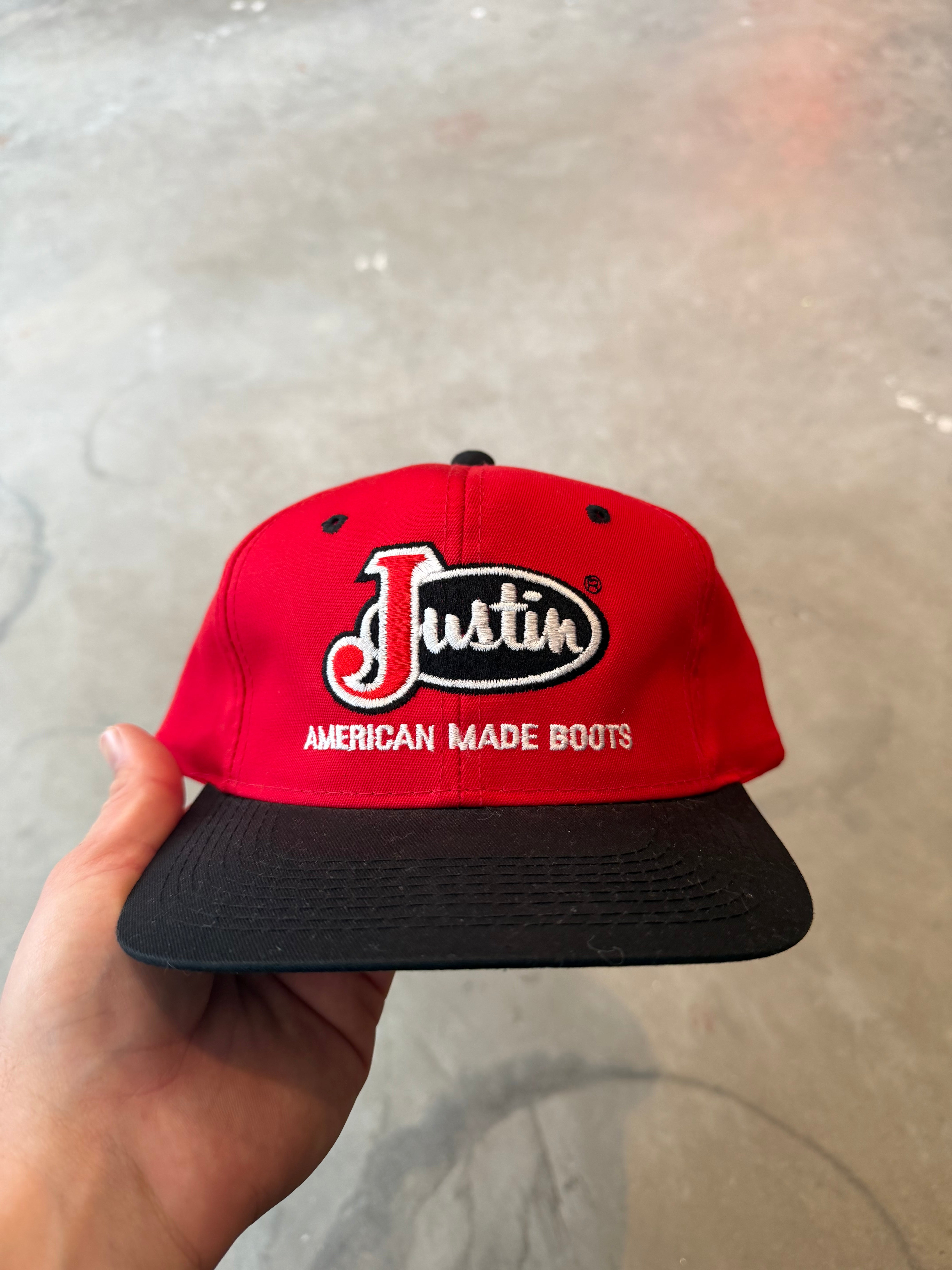 Vintage Justin American Made Boots Hat