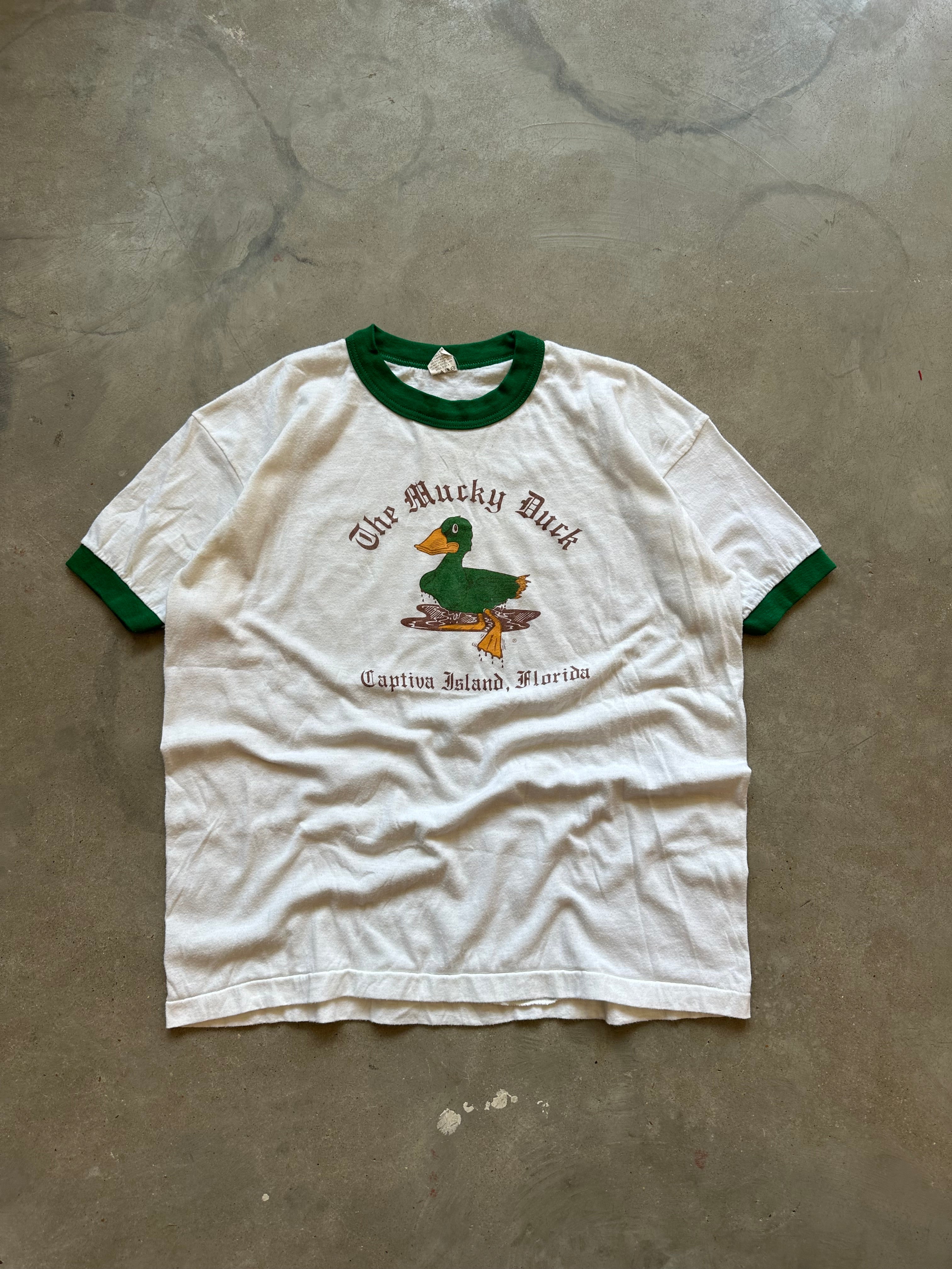 1980s The Mucky Duck Ringer T-Shirt (M)