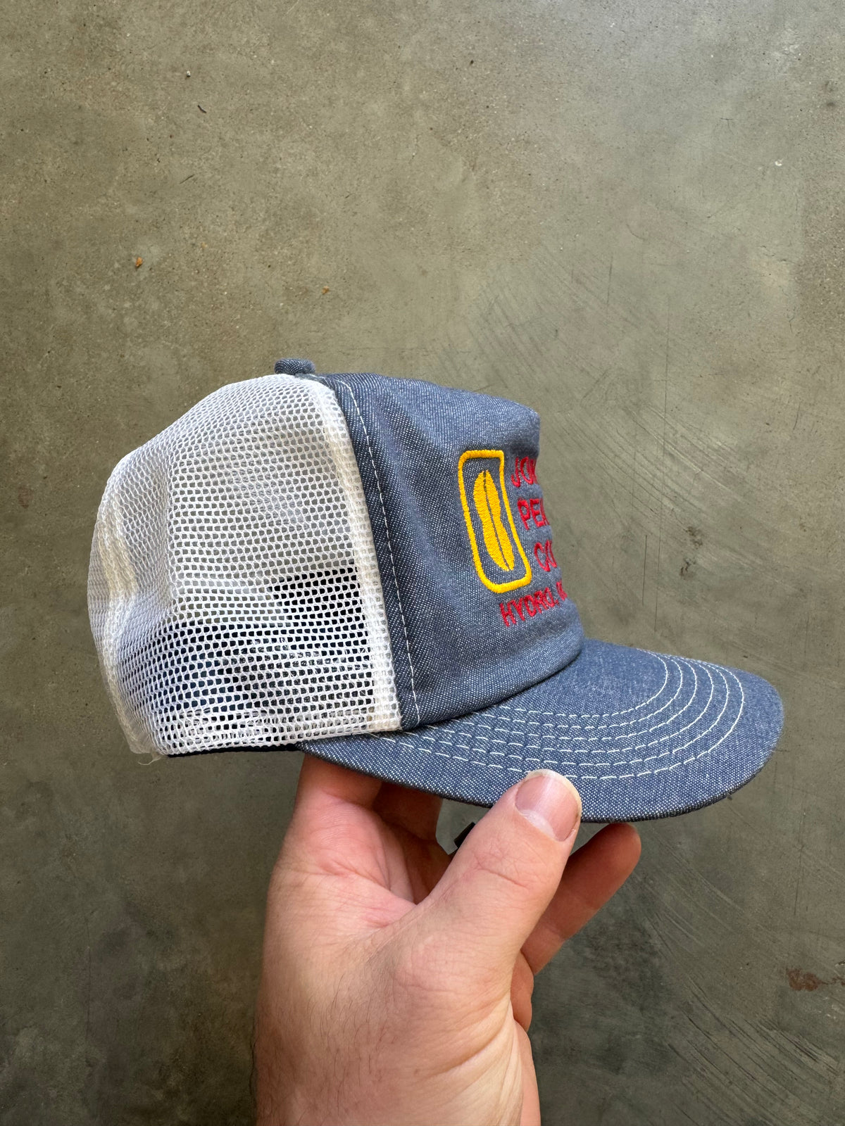 1980s Johnson Peanut Company Denim Hat