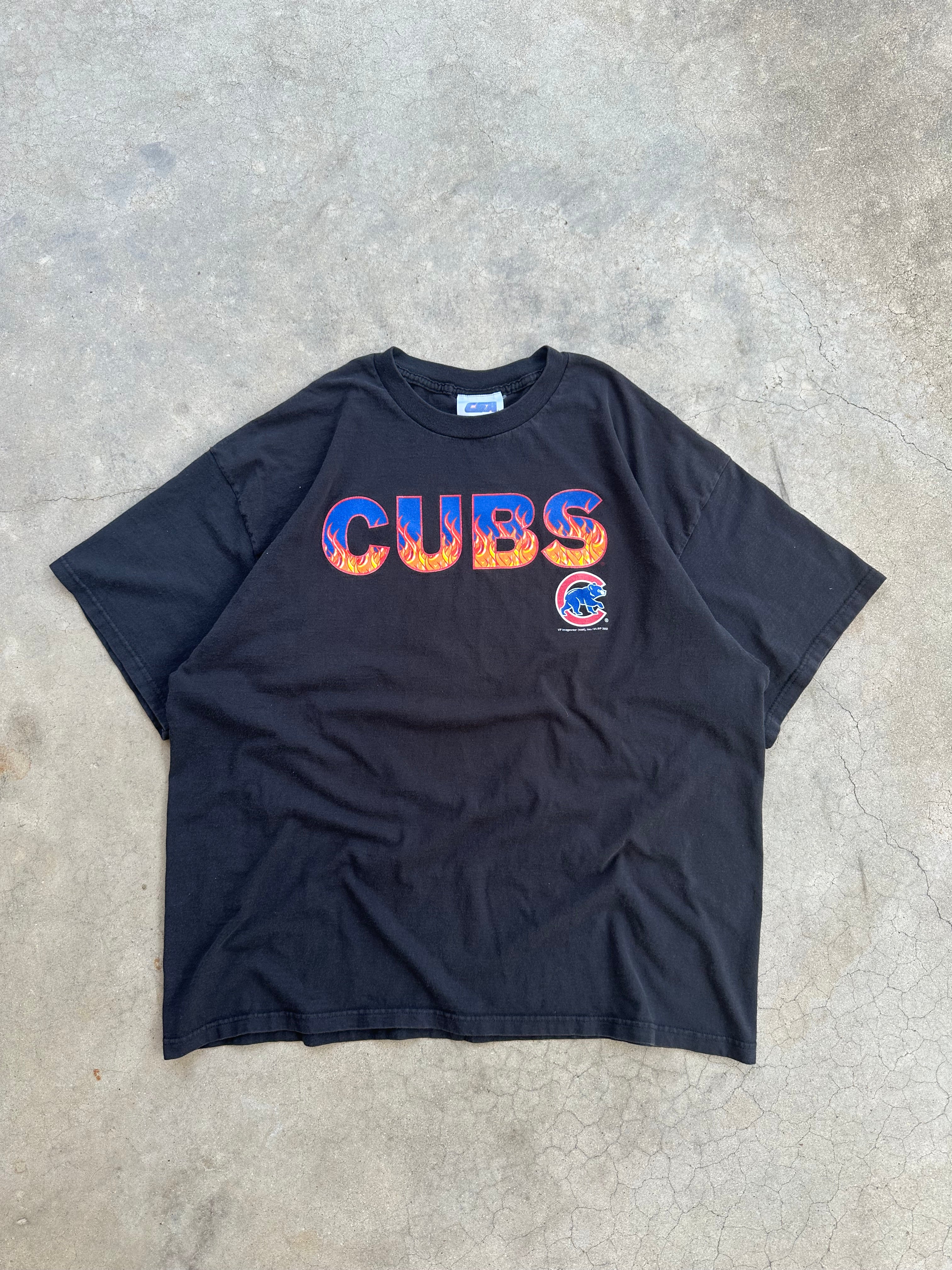 2000 Chicago Cubs Flames T-Shirt (XL)