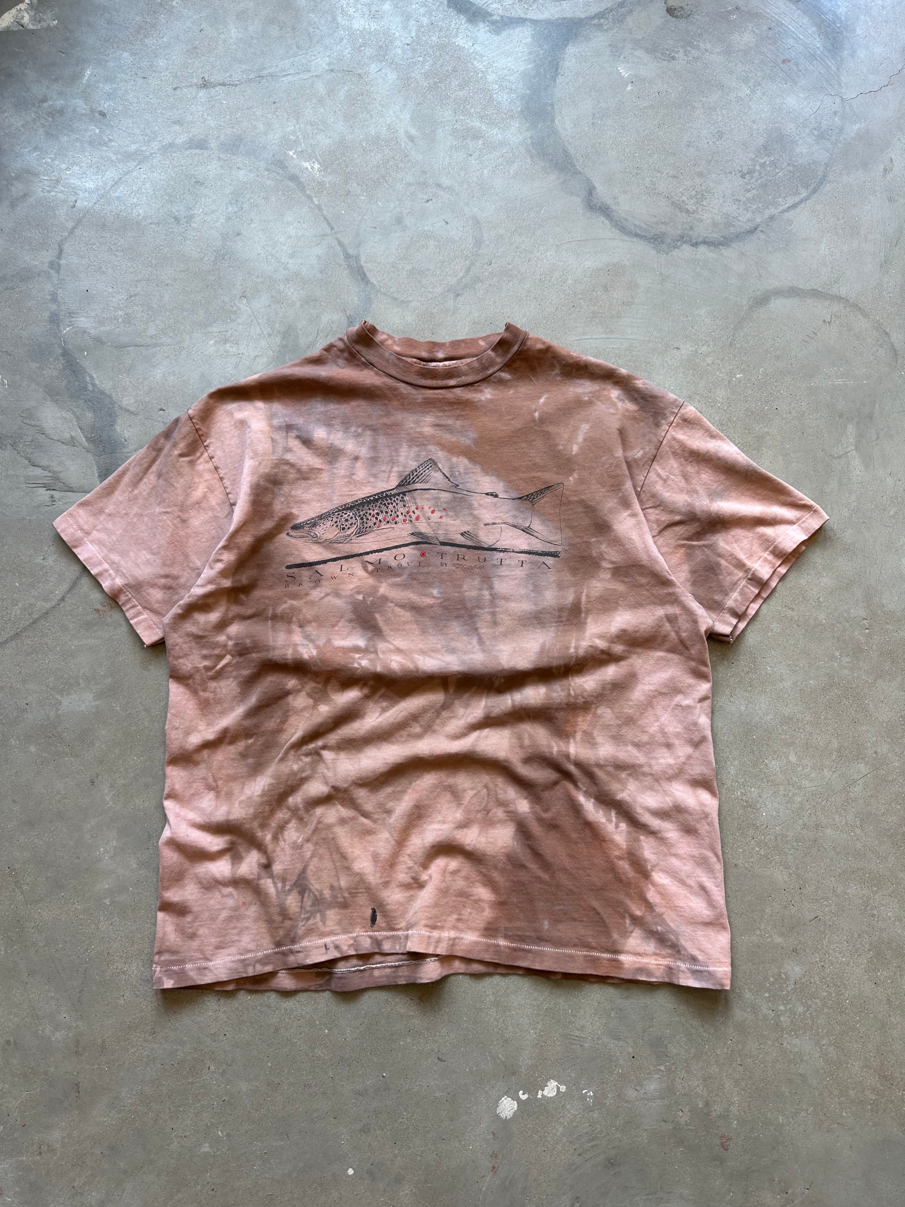 1990’s Brown Trout Overdyed T-Shirt (L)