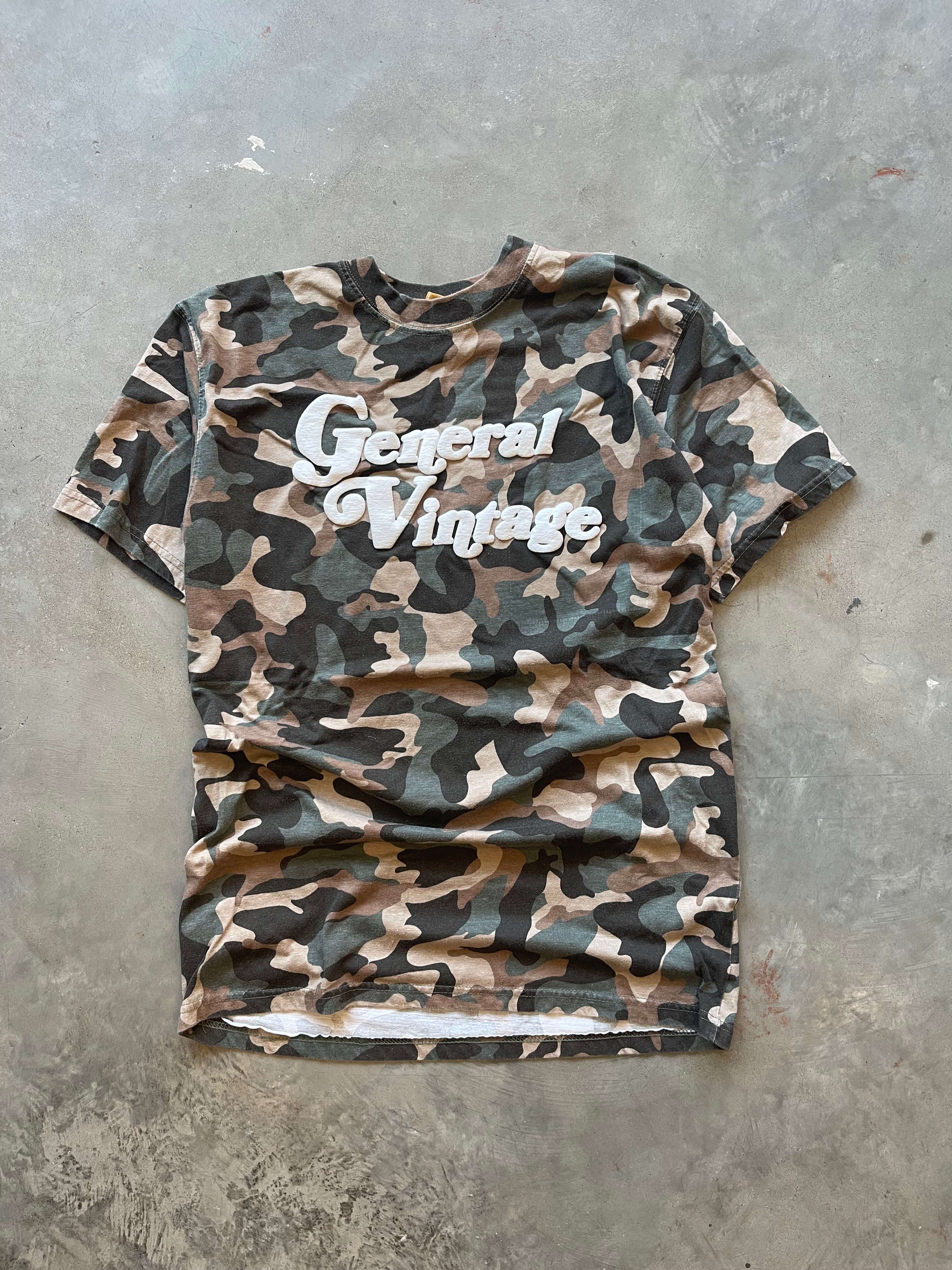 General Vintage Camo Puff Print Shirt (M Tall)