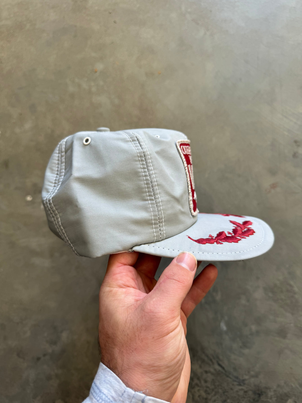 1980s Caterpillar York Louisville Mfg Hat