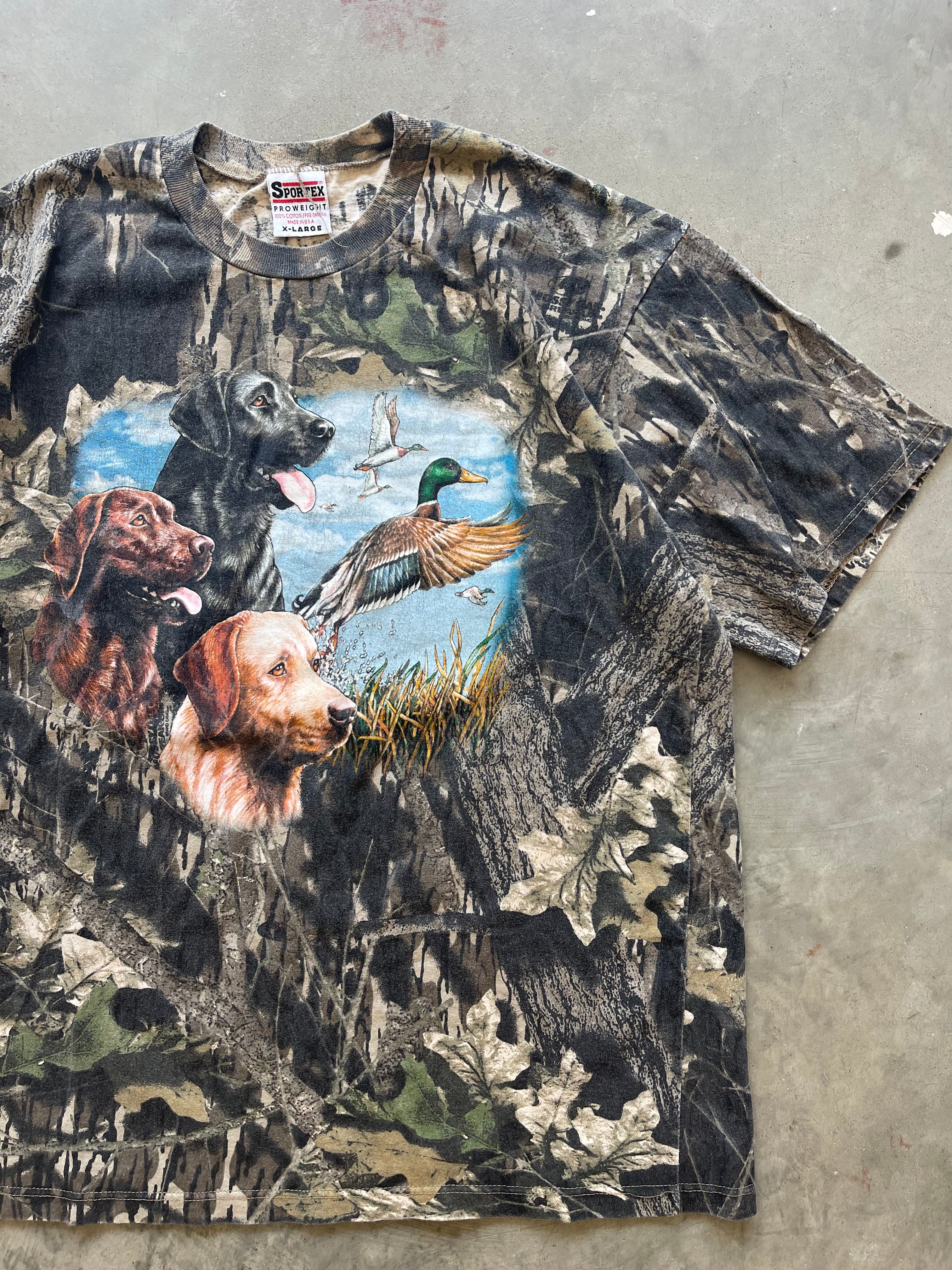 1990’s Camo Hunting Dogs T-Shirt (XL)