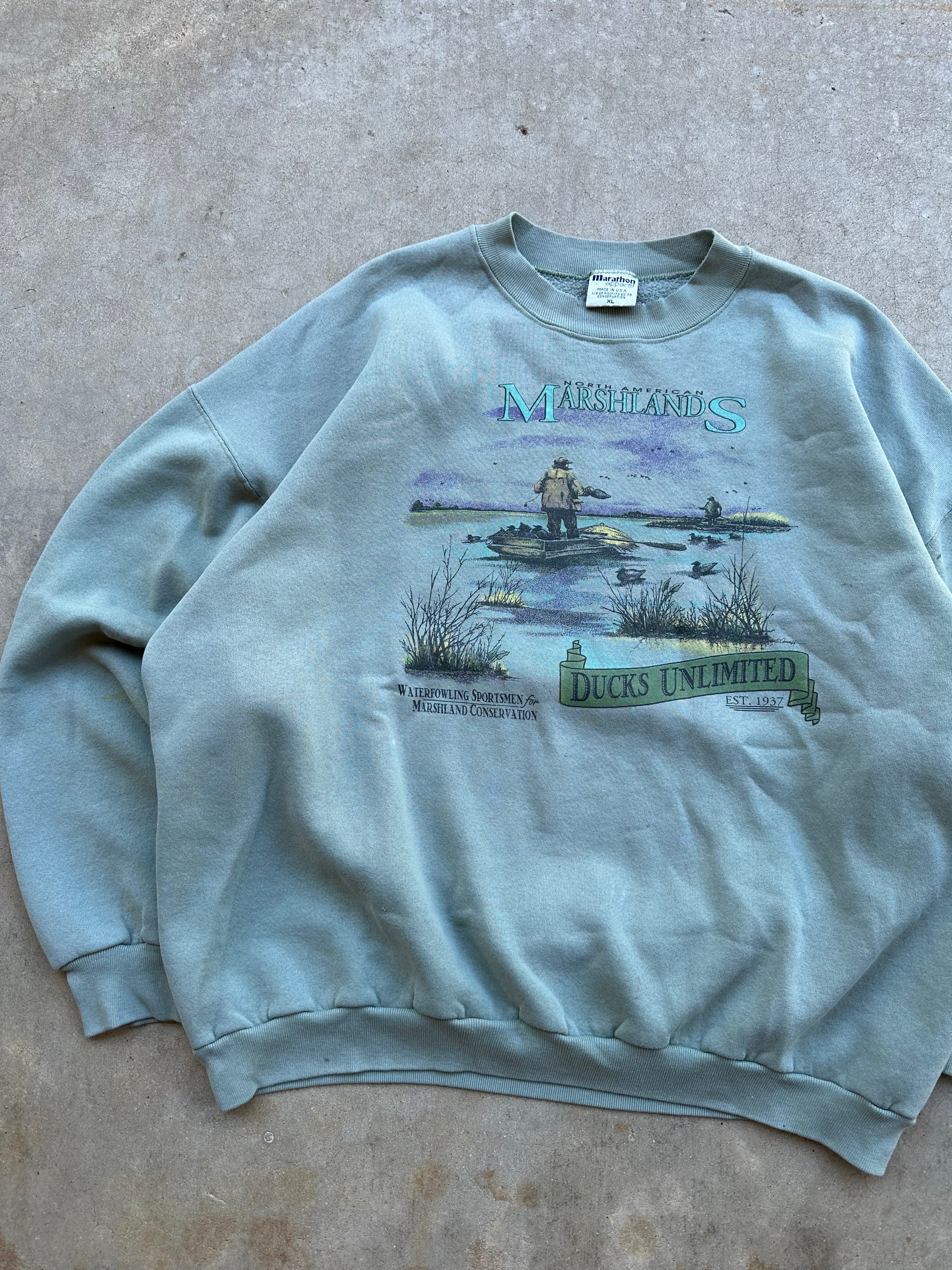 1990s Distressed Ducks Unlimited Crewneck (XL)