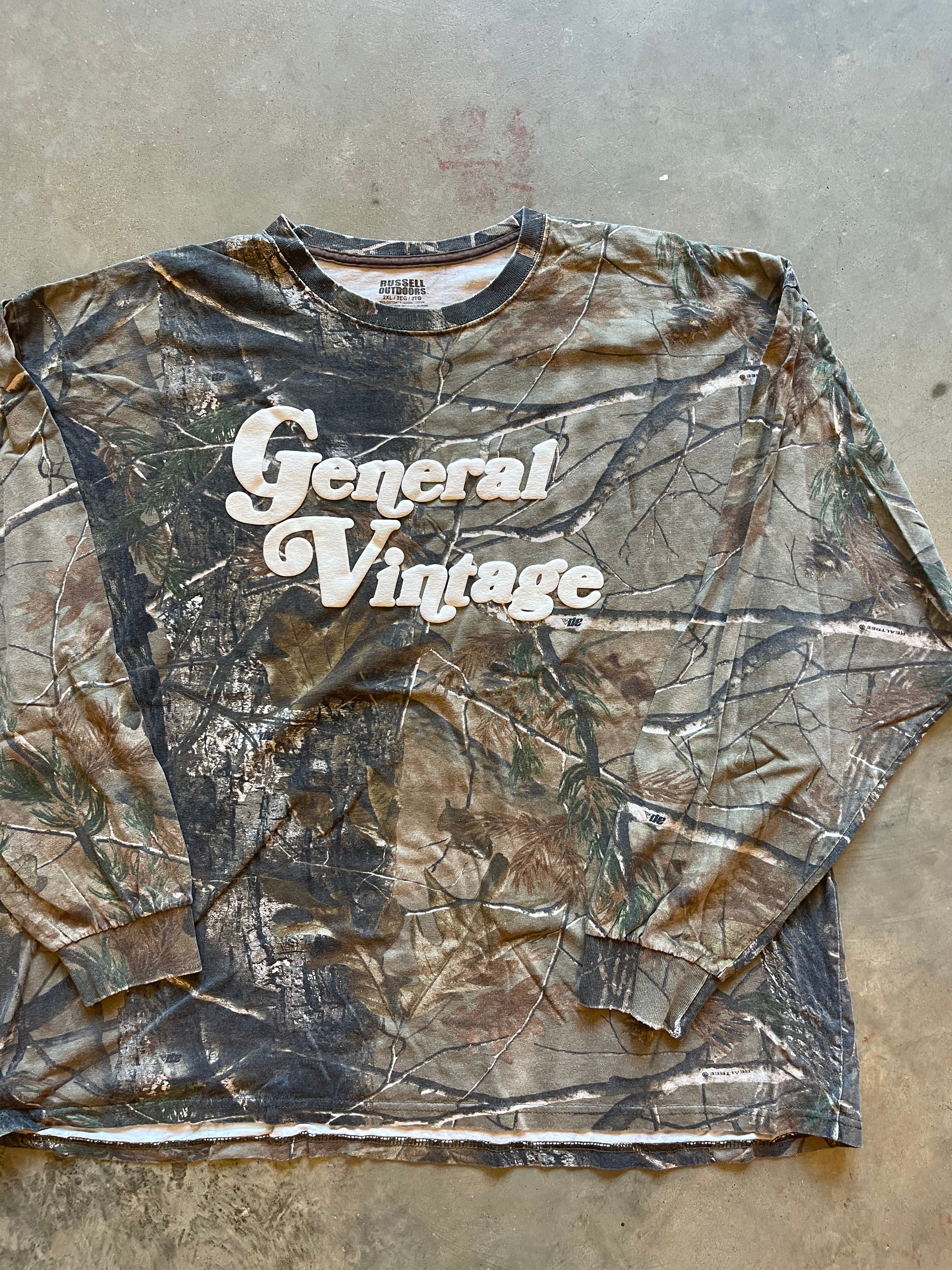 General Vintage Camo Puff Print Shirt (2XL)