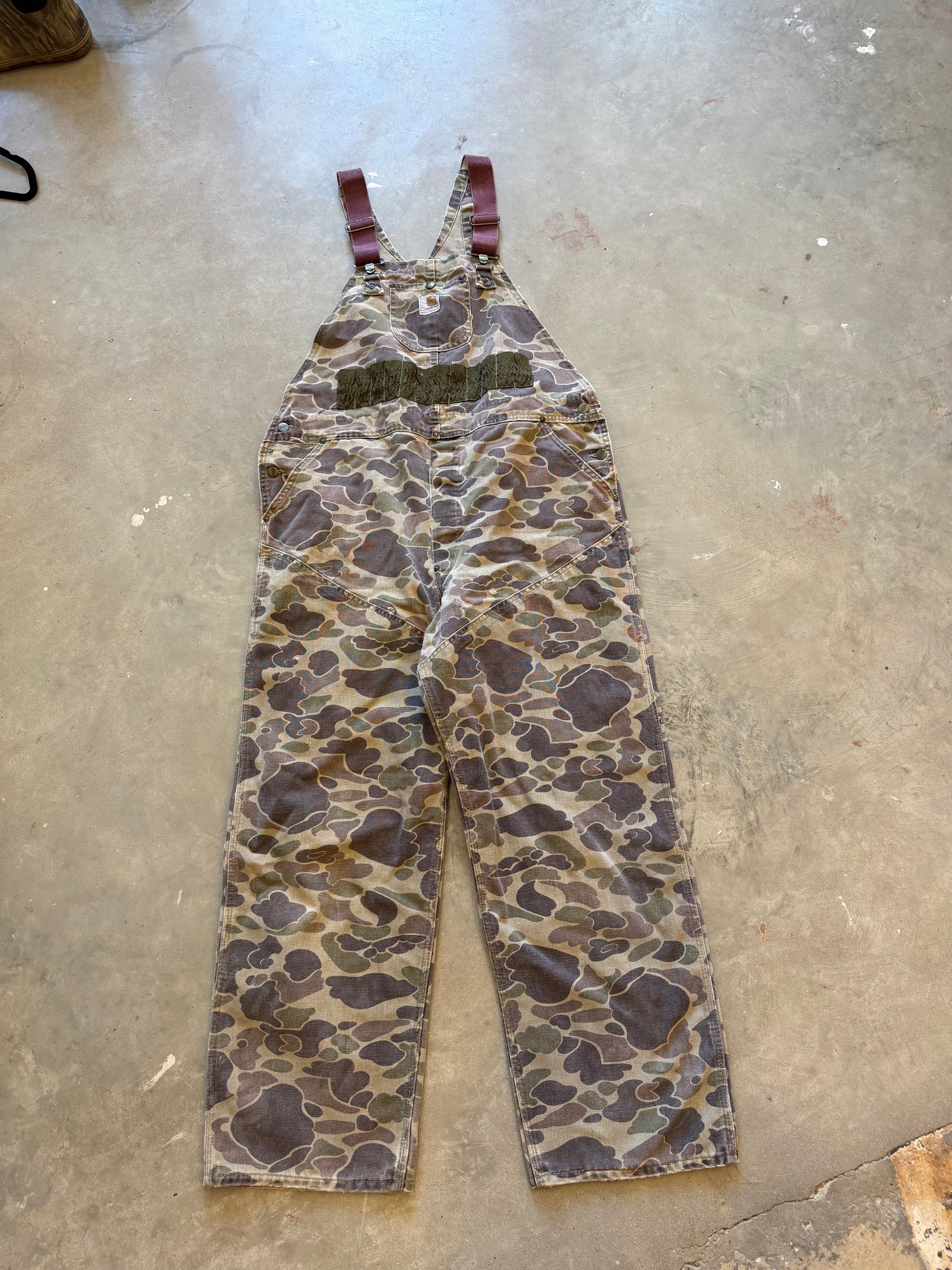 Vintage Carhartt Duck Camo Coveralls (XL)