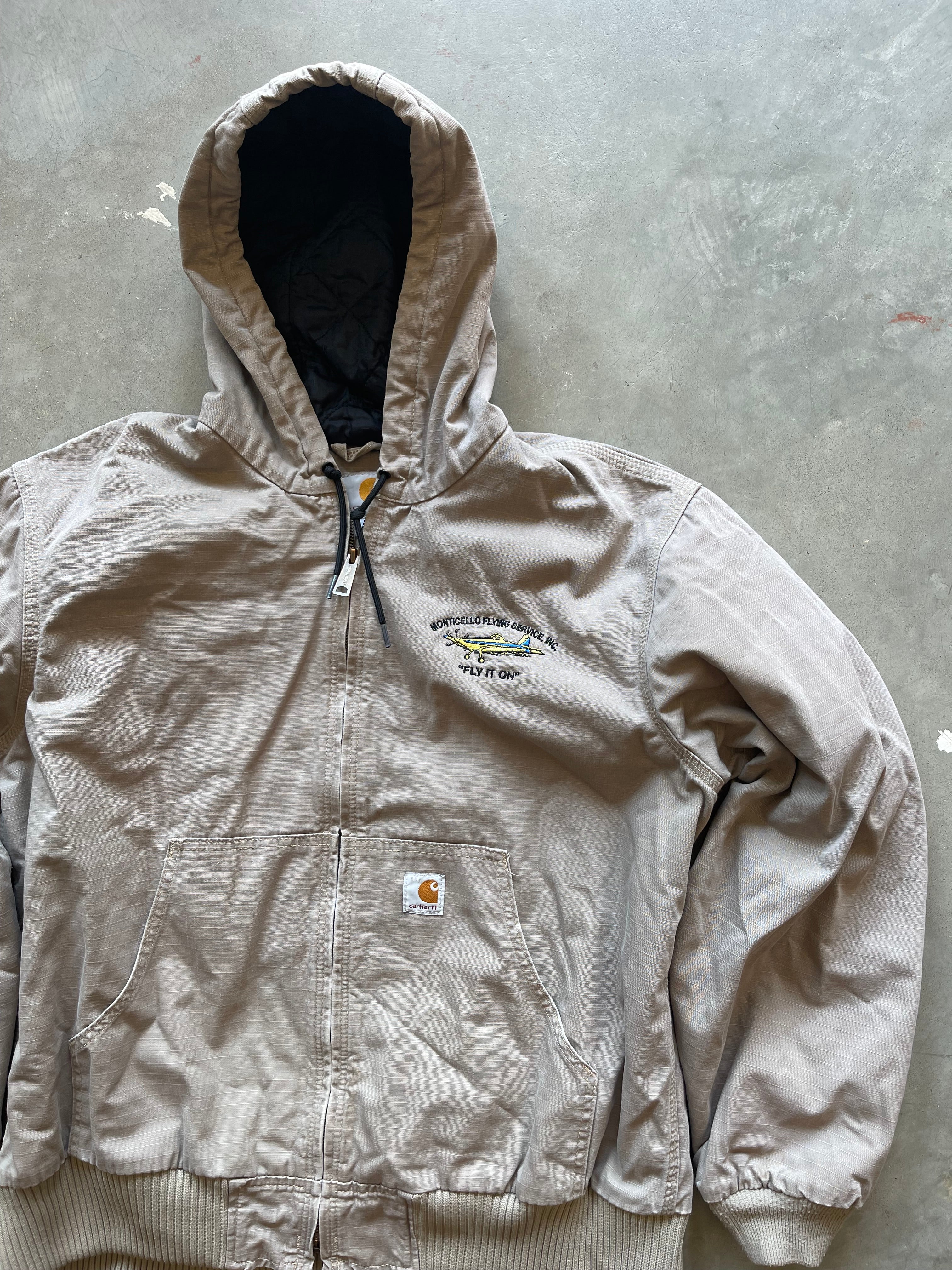 Y2K Carhartt “Fly it On” Hooded Jacket (L)
