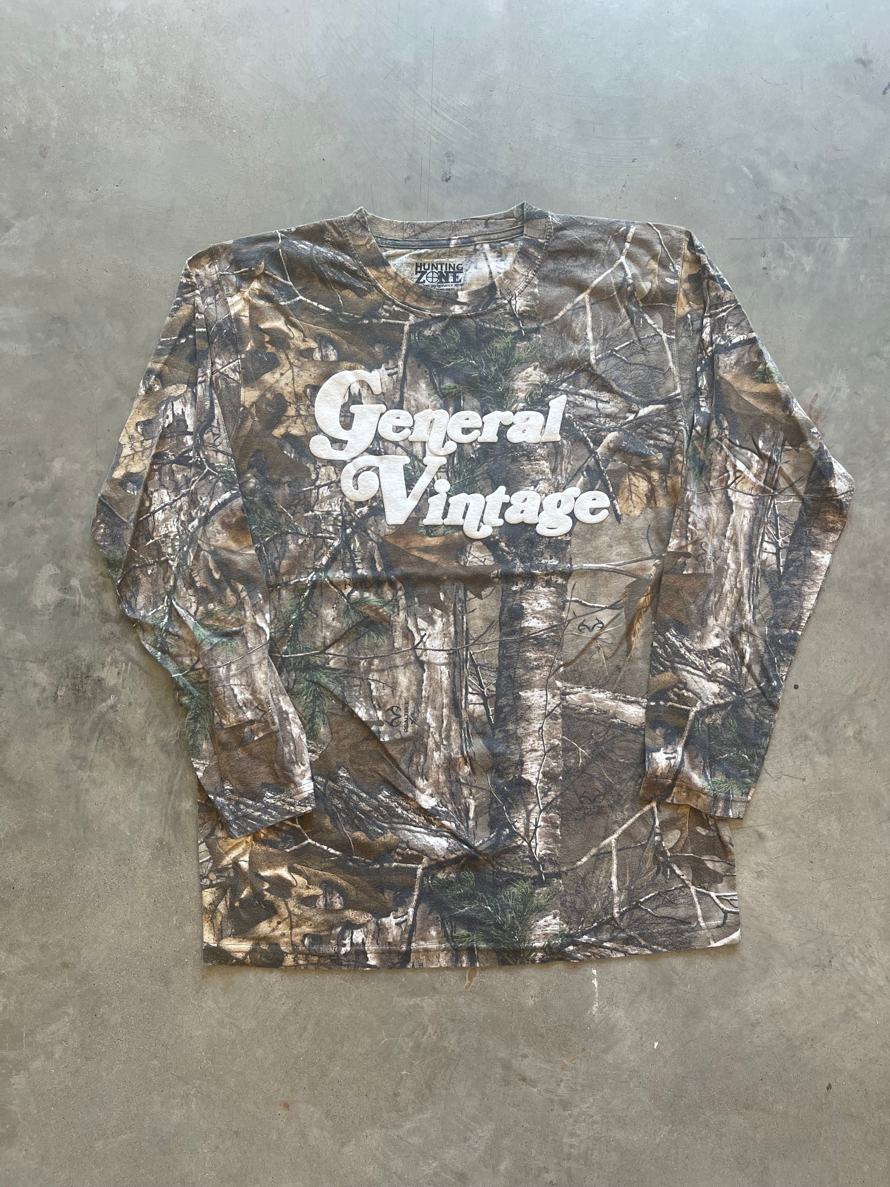 General Vintage Camo Puff Print Shirt (L)
