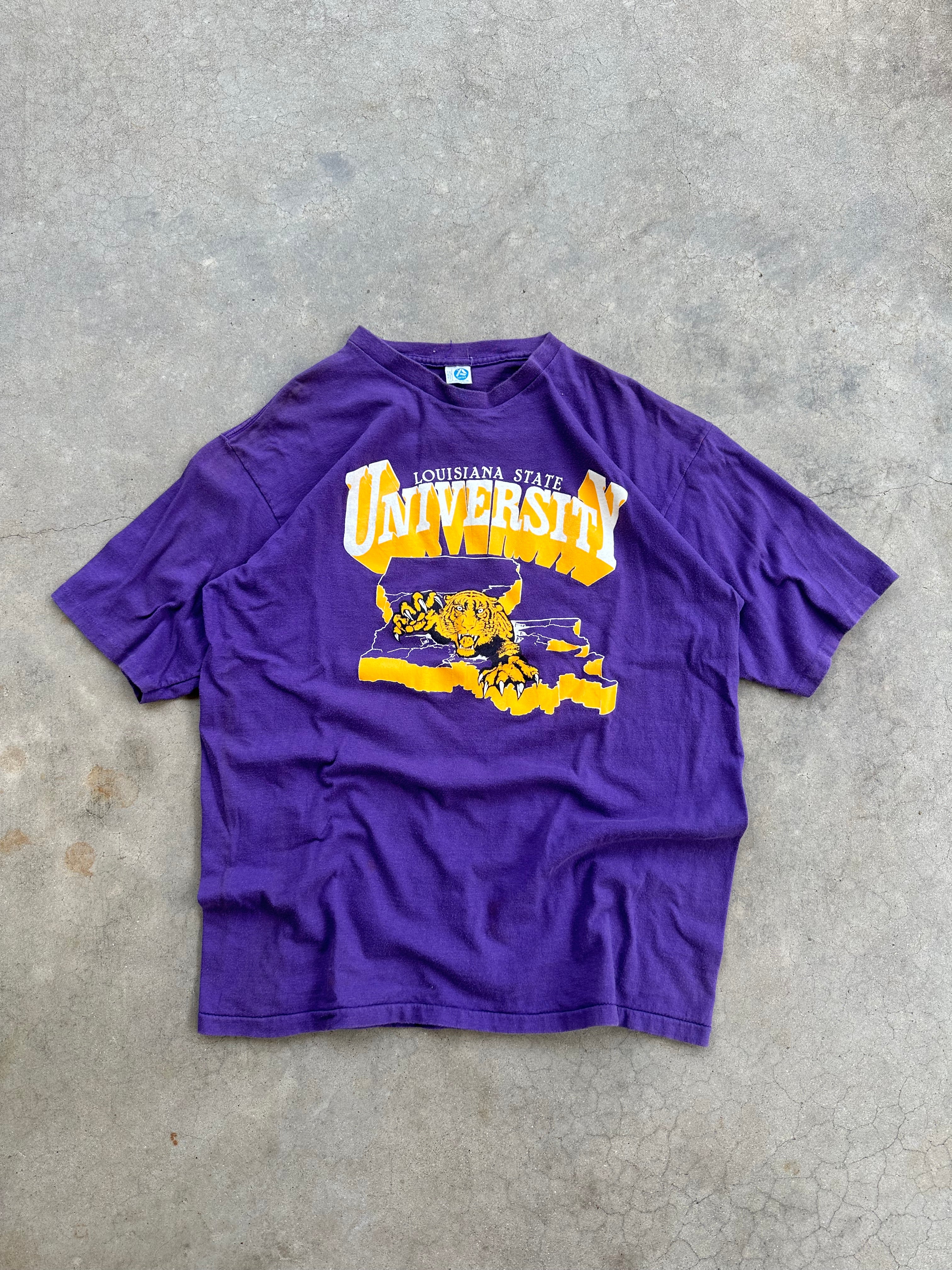 1980s Louisiana State University T-Shirt (L/XL)