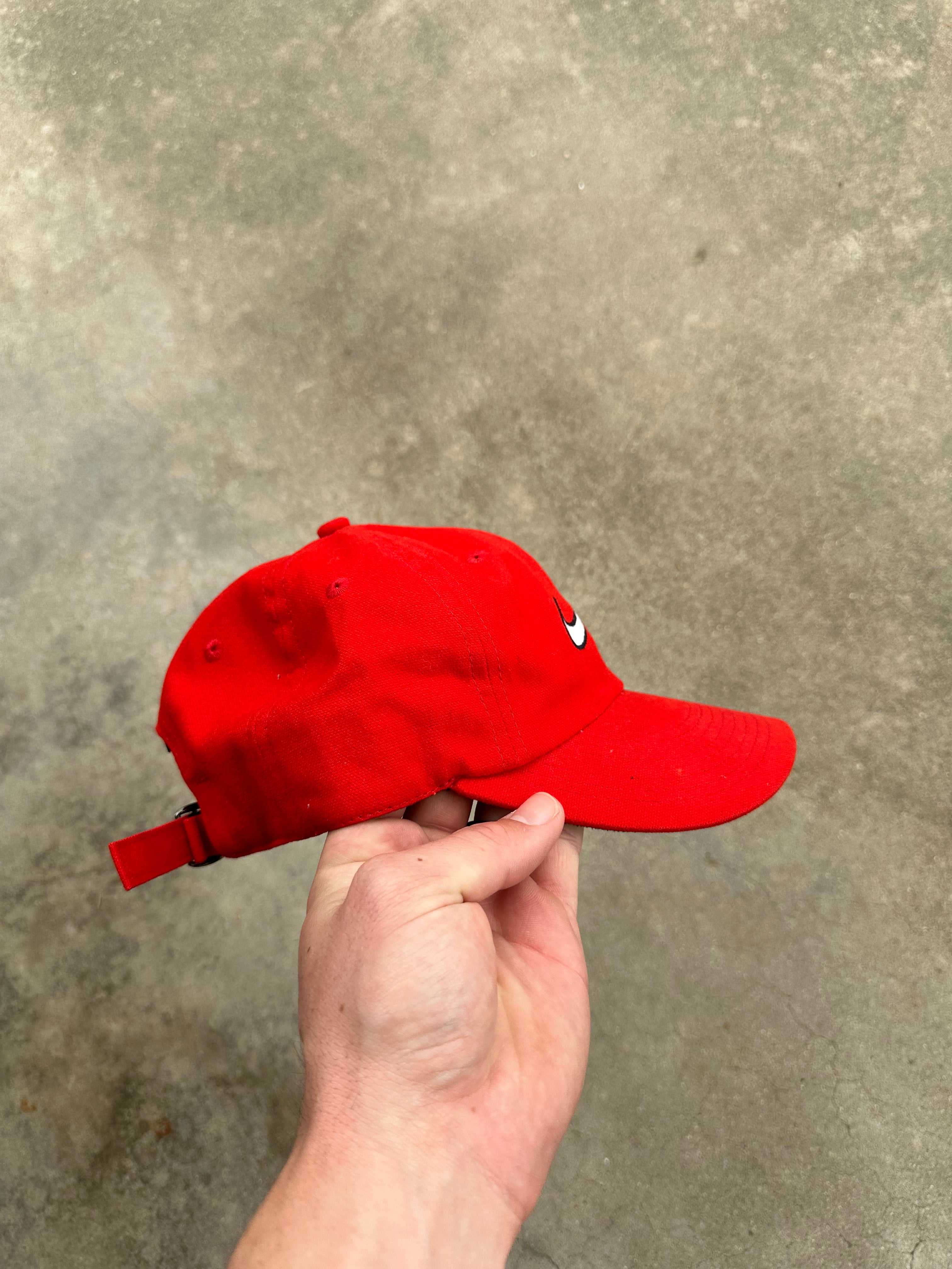 1990s Nike Red Adjustable Hat