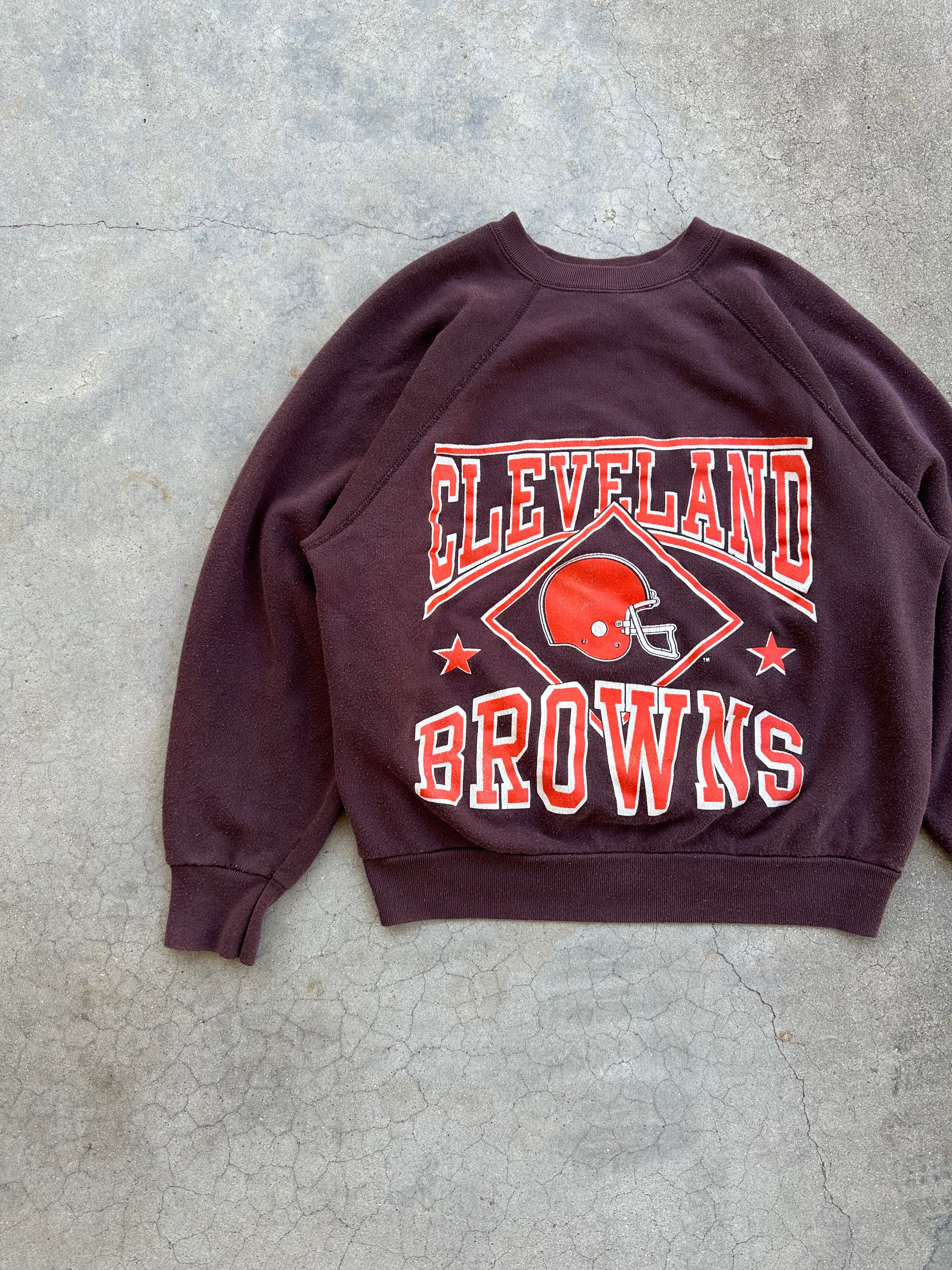 1980s Cleveland Browns Raglan Crewneck (S/M)