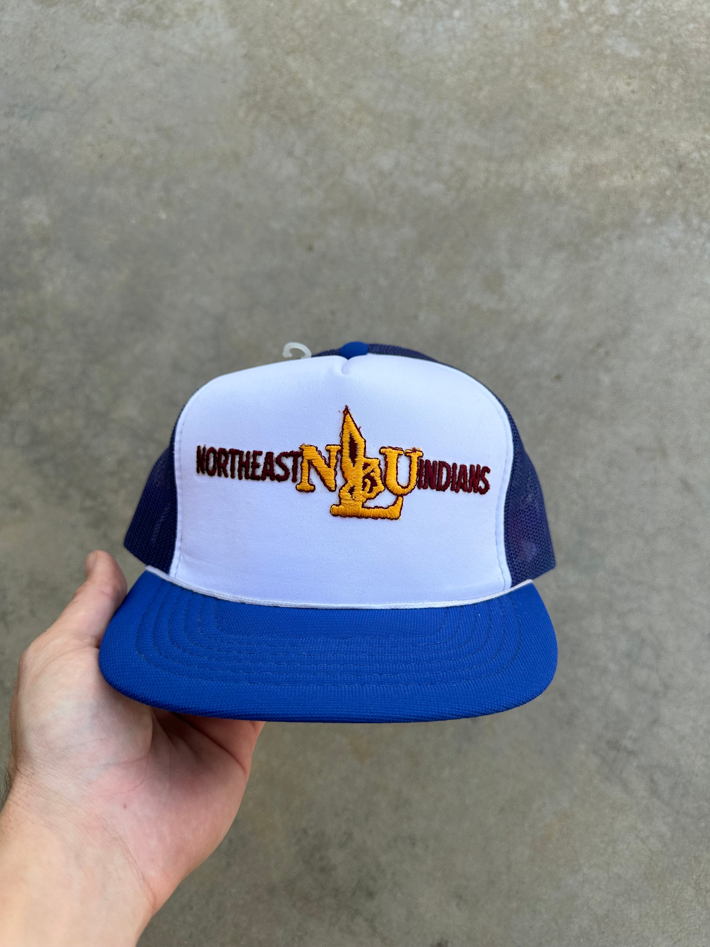 1980s NLU Indians Trucker Hat