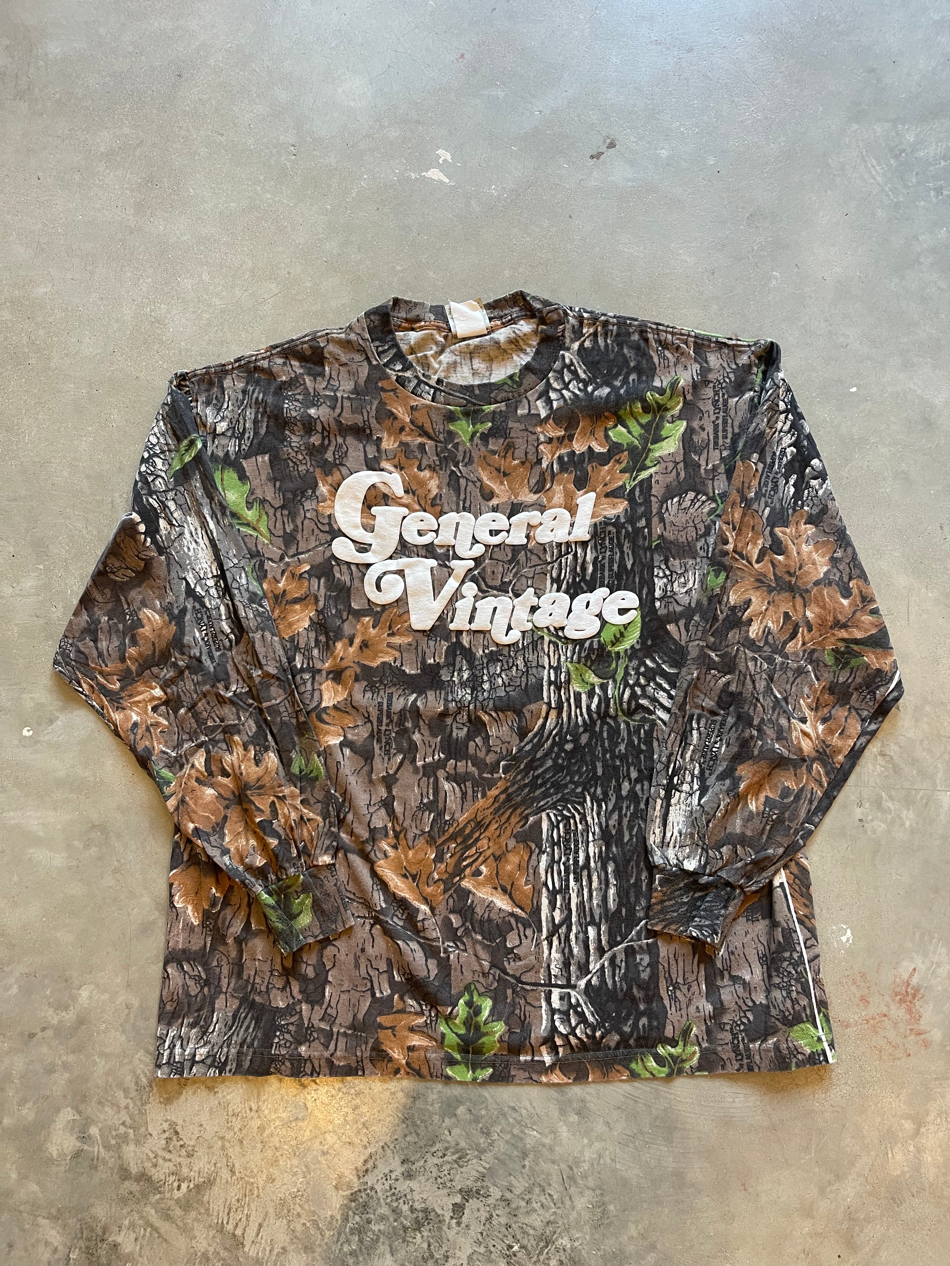 General Vintage Camo Puff Print Shirt (L)
