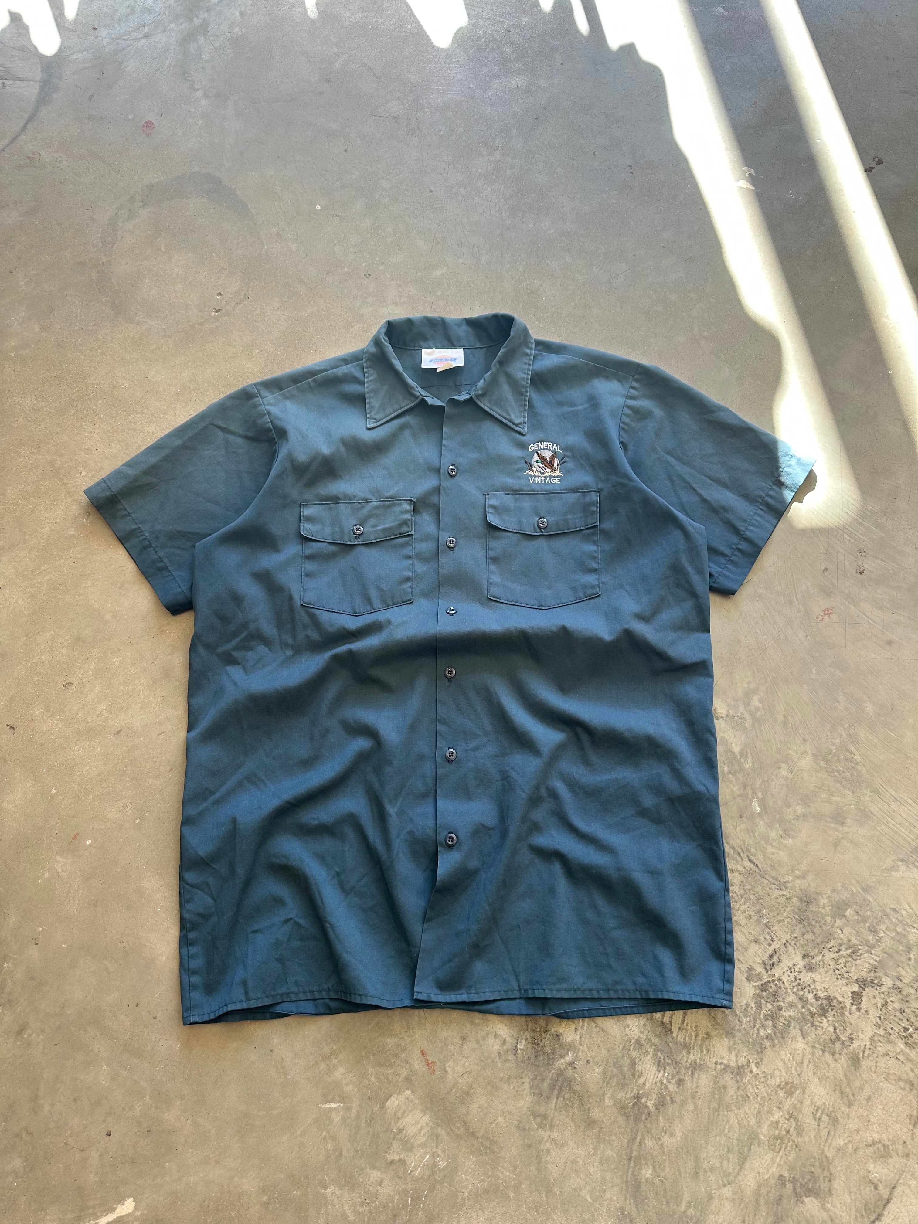 General Vintage Duck Logo Button-Up Shirt (L)