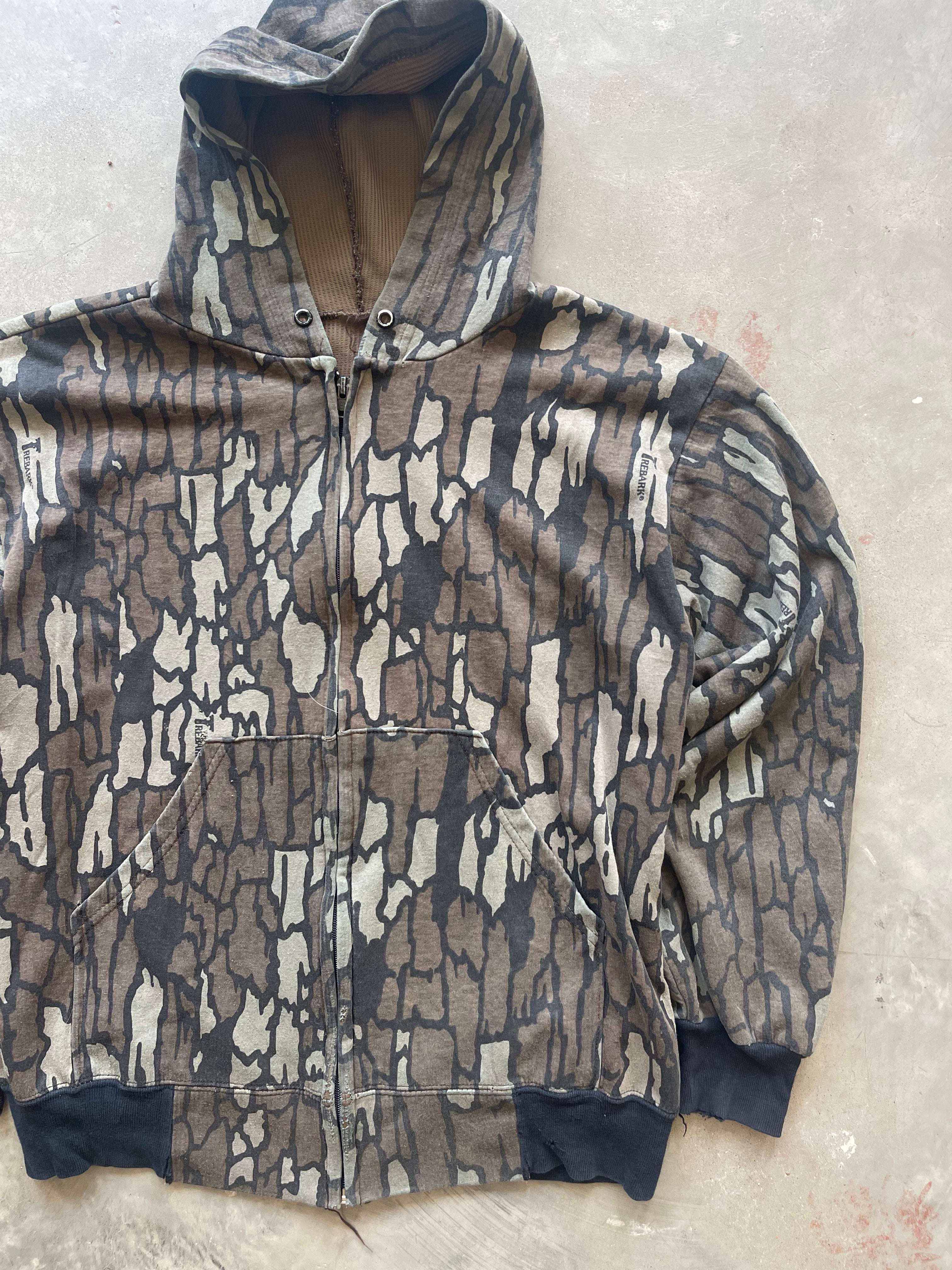 Vintage Trebark Camo Hoodie (M)