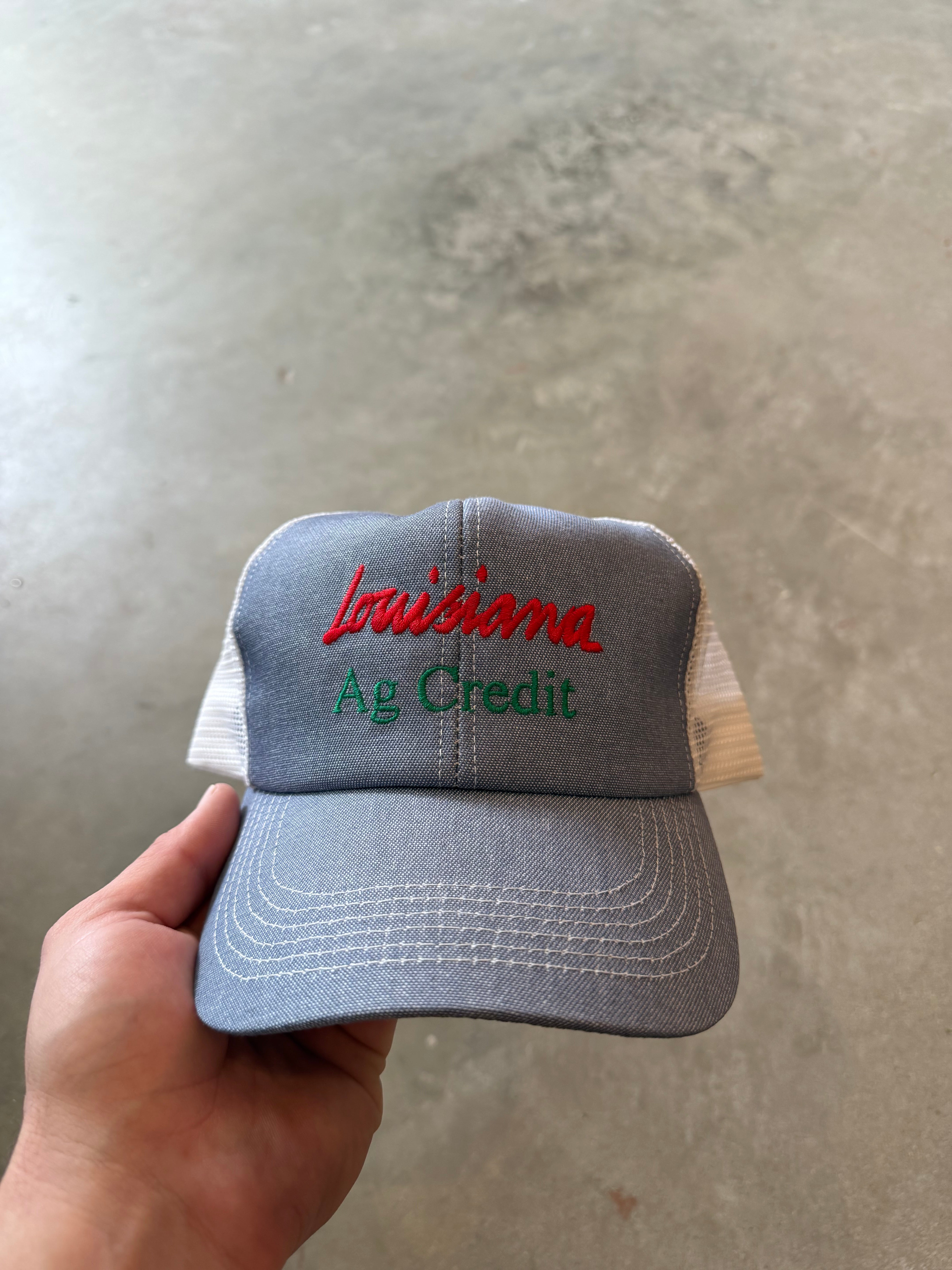 1990s Louisiana Ag Credit Denim Hat